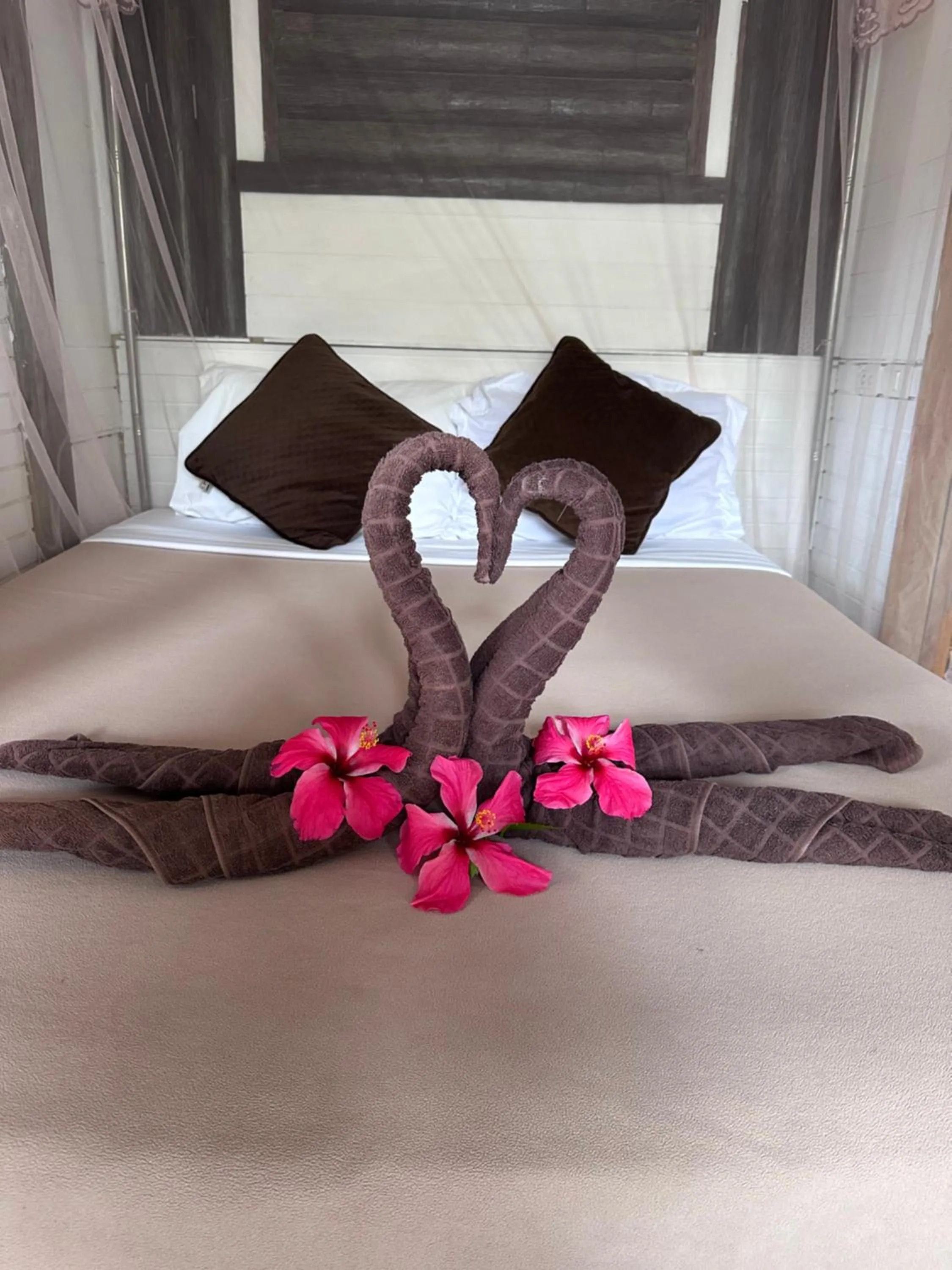 Bed in Koh Mook Mountain view