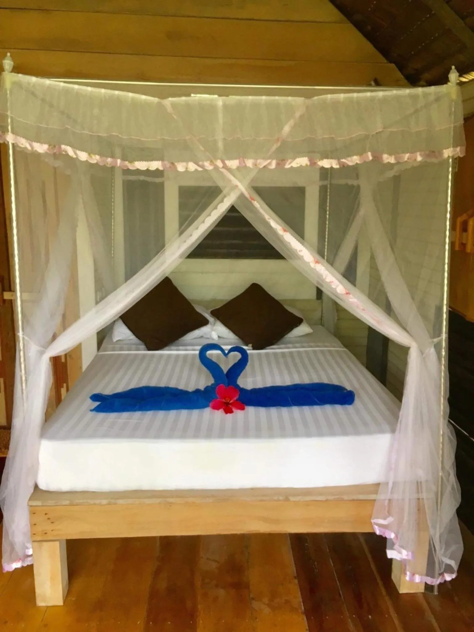 Bed in Koh Mook Mountain view