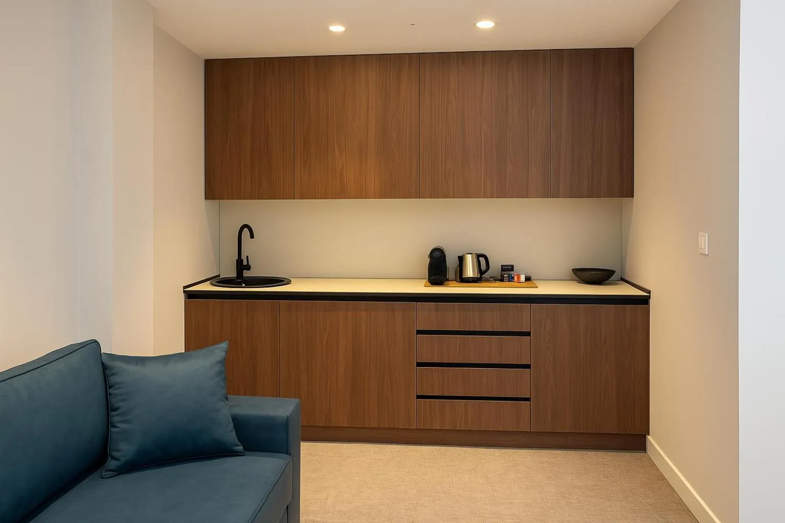 Kitchen or kitchenette in Hotel Riva