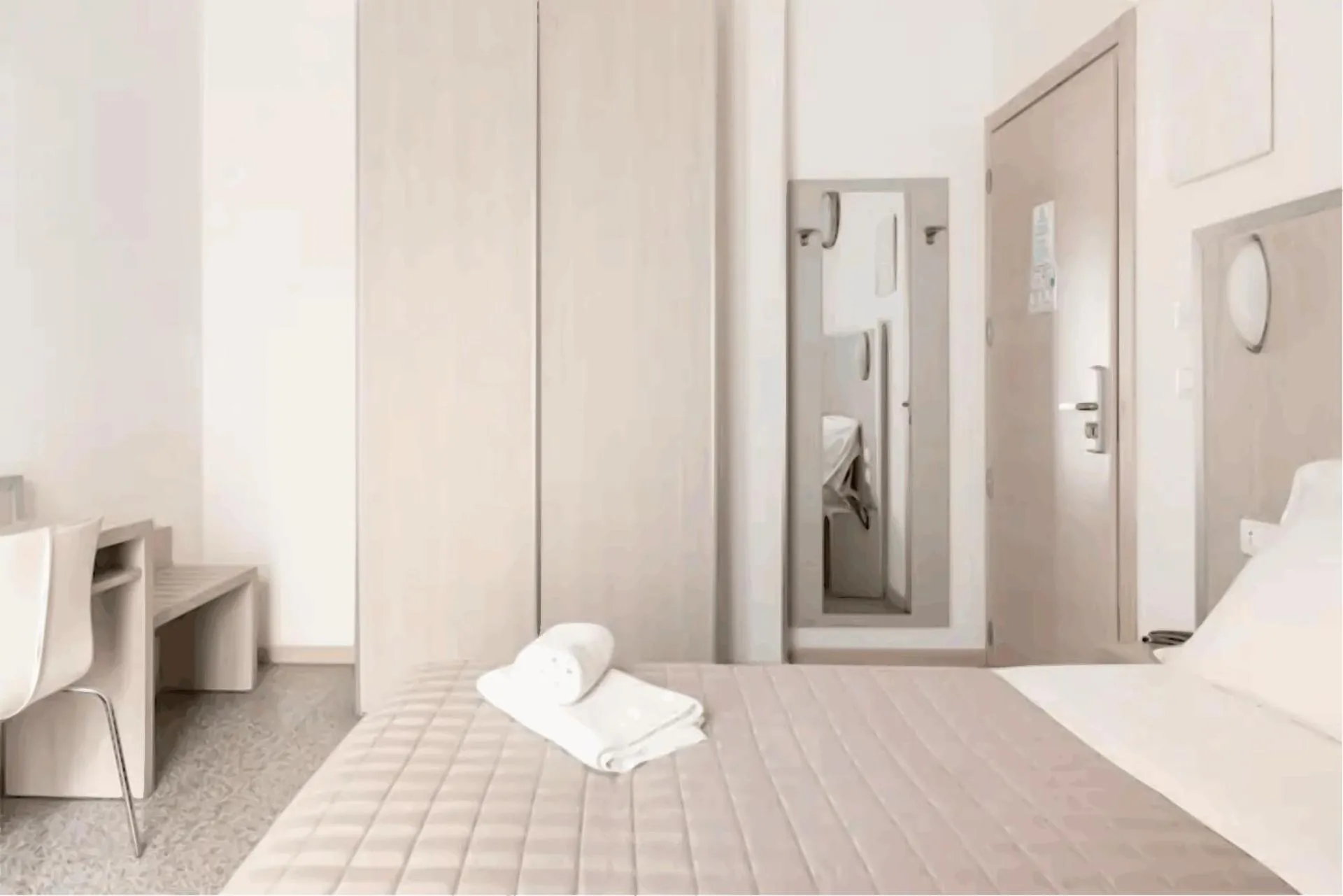 Bedroom, Bed in Hotel Villa Argia Rimini Marina Centro