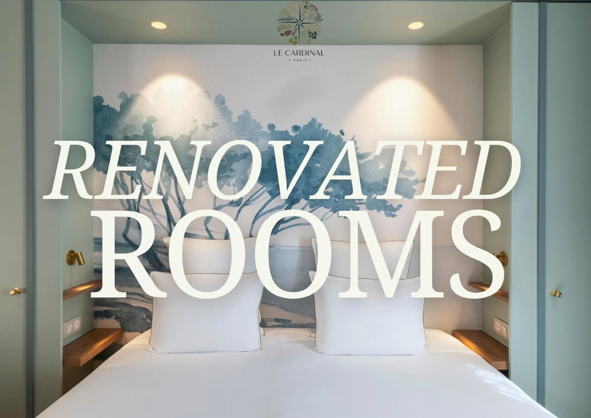 Bed in Hôtel Le Cardinal