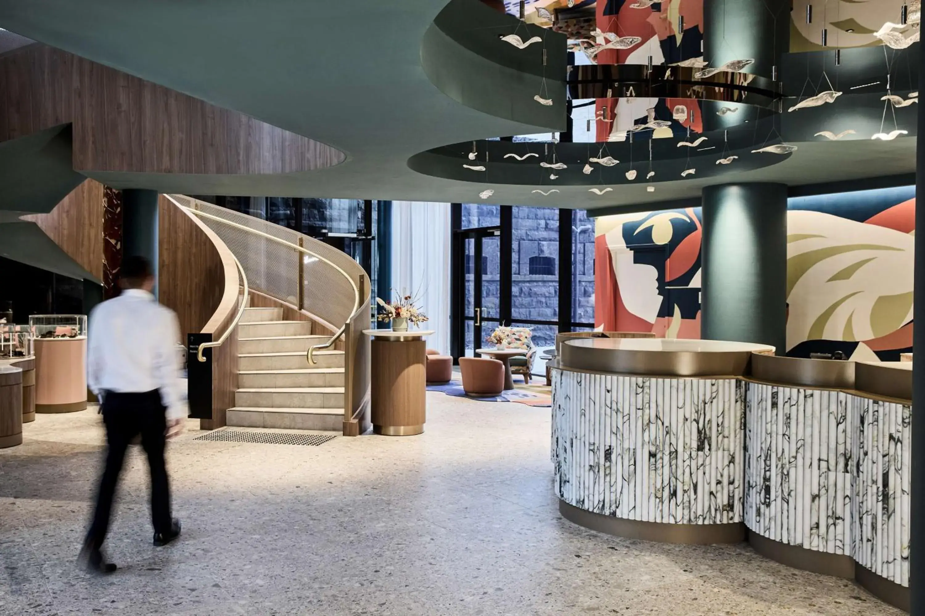 Lobby or reception in Adina Apartment Hotel Melbourne, Pentridge Lobby or reception in Adina Apartment Hotel Melbourne, Pentridge