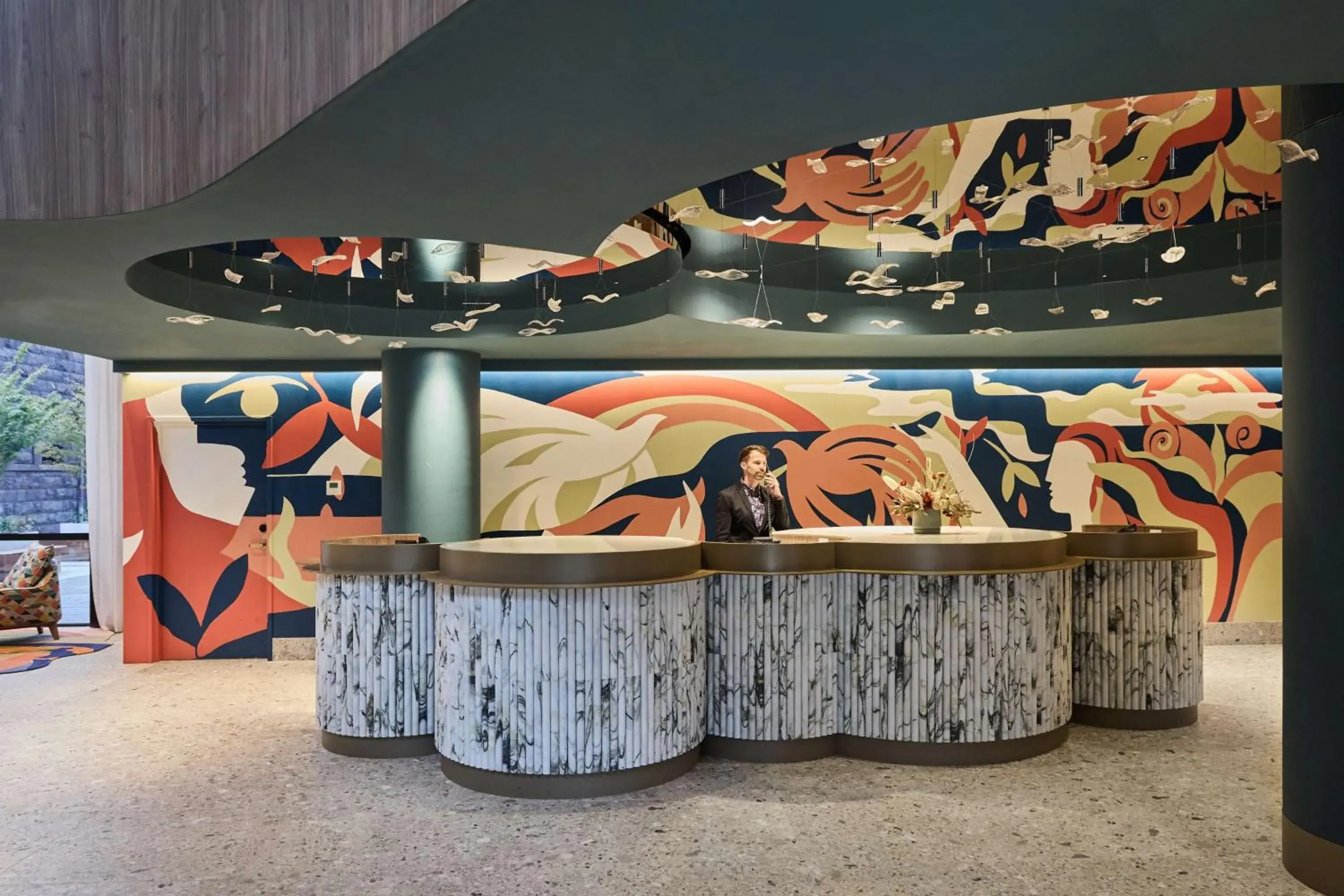 Lobby or reception in Adina Apartment Hotel Melbourne, Pentridge Lobby or reception in Adina Apartment Hotel Melbourne, Pentridge