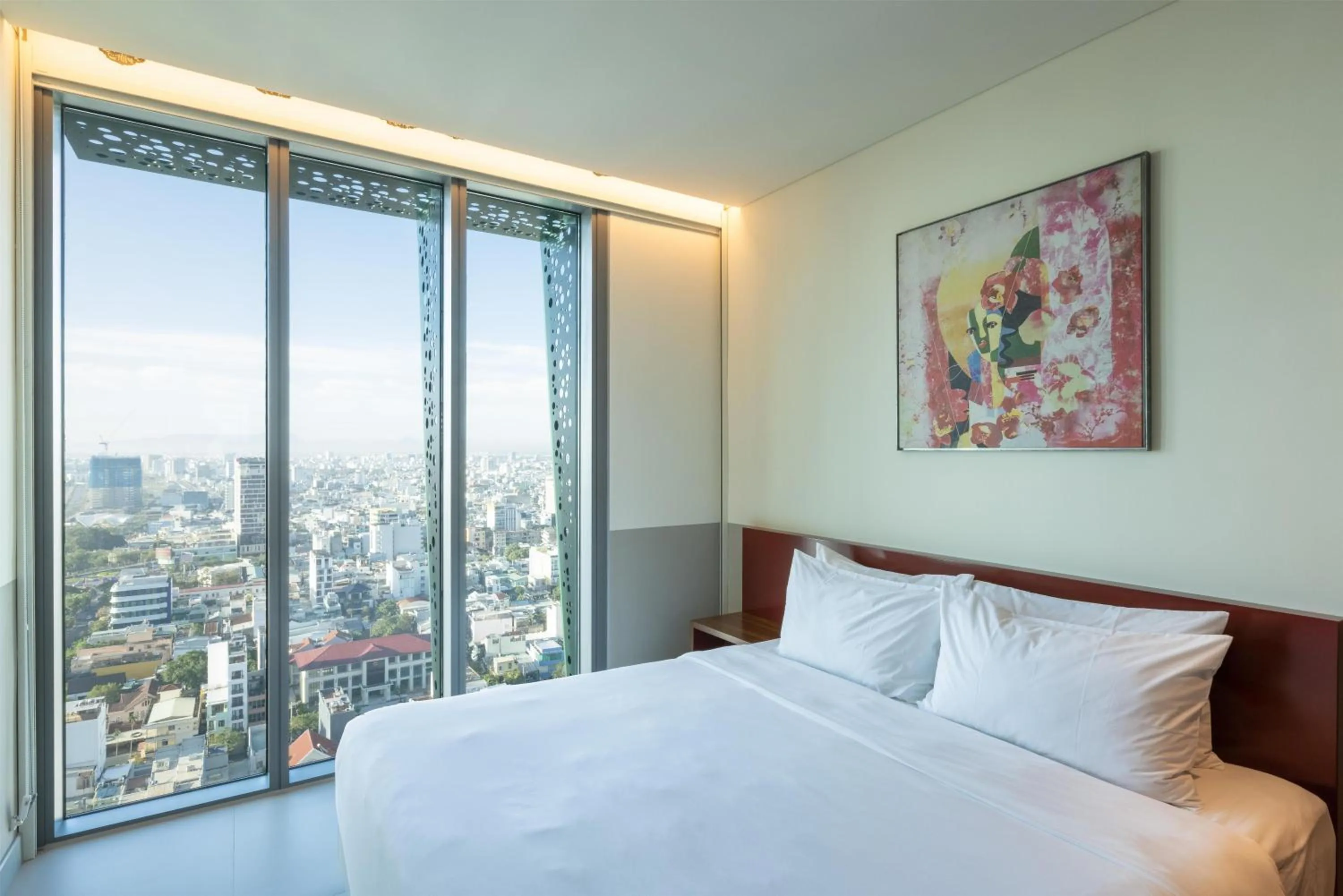 View (from property/room), Bed in Wink Danang Centre, Unscripted by Hyatt
