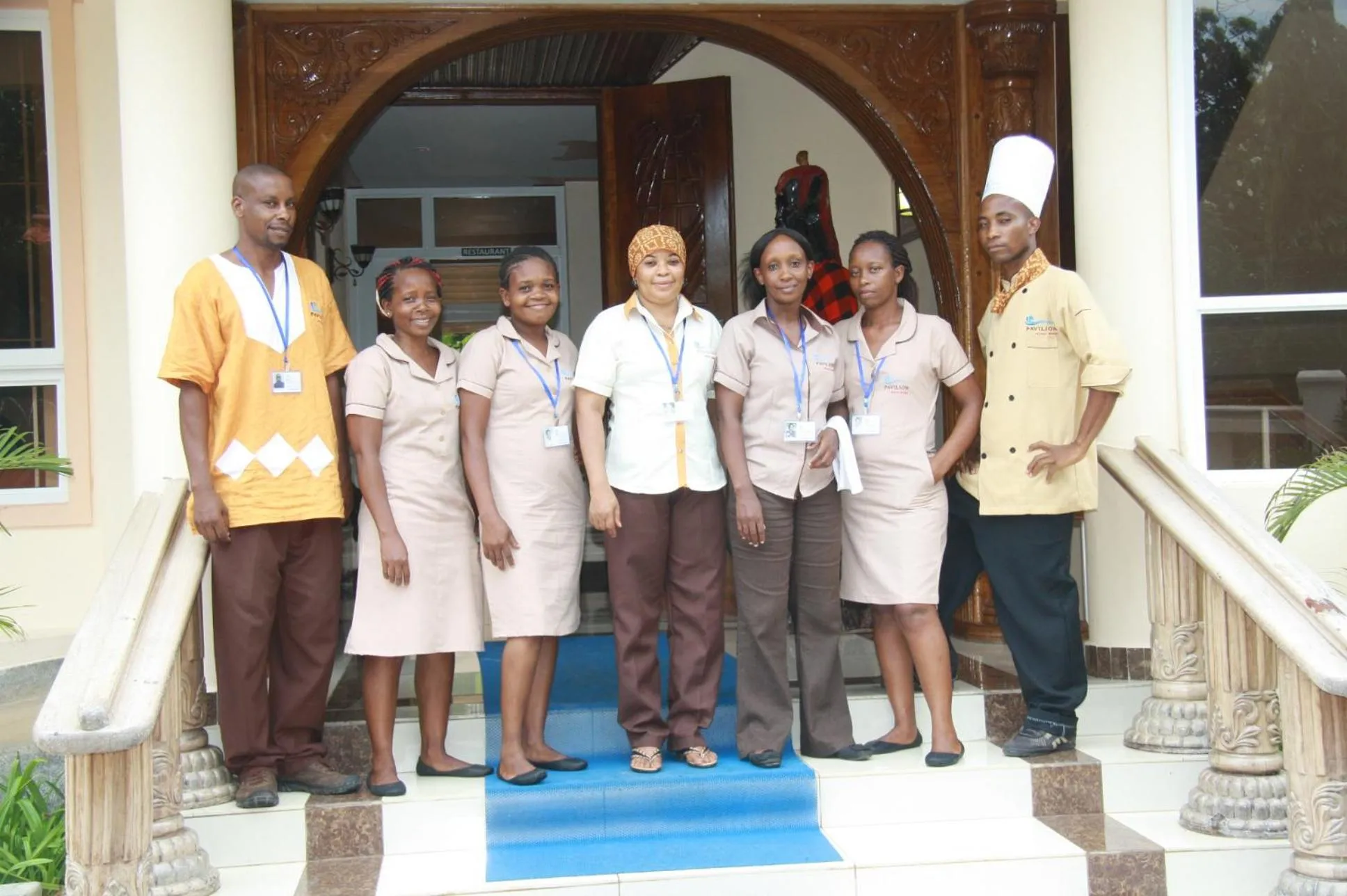 Staff in Pavilion Holiday Resort
