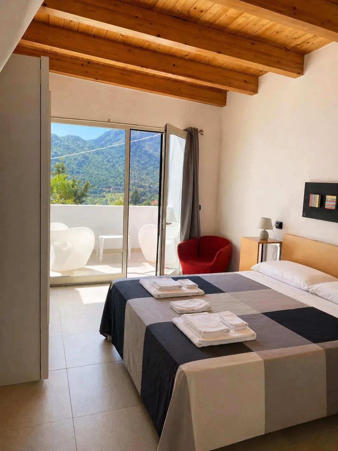 Balcony/Terrace, Bed in Natur Hotel Tanca