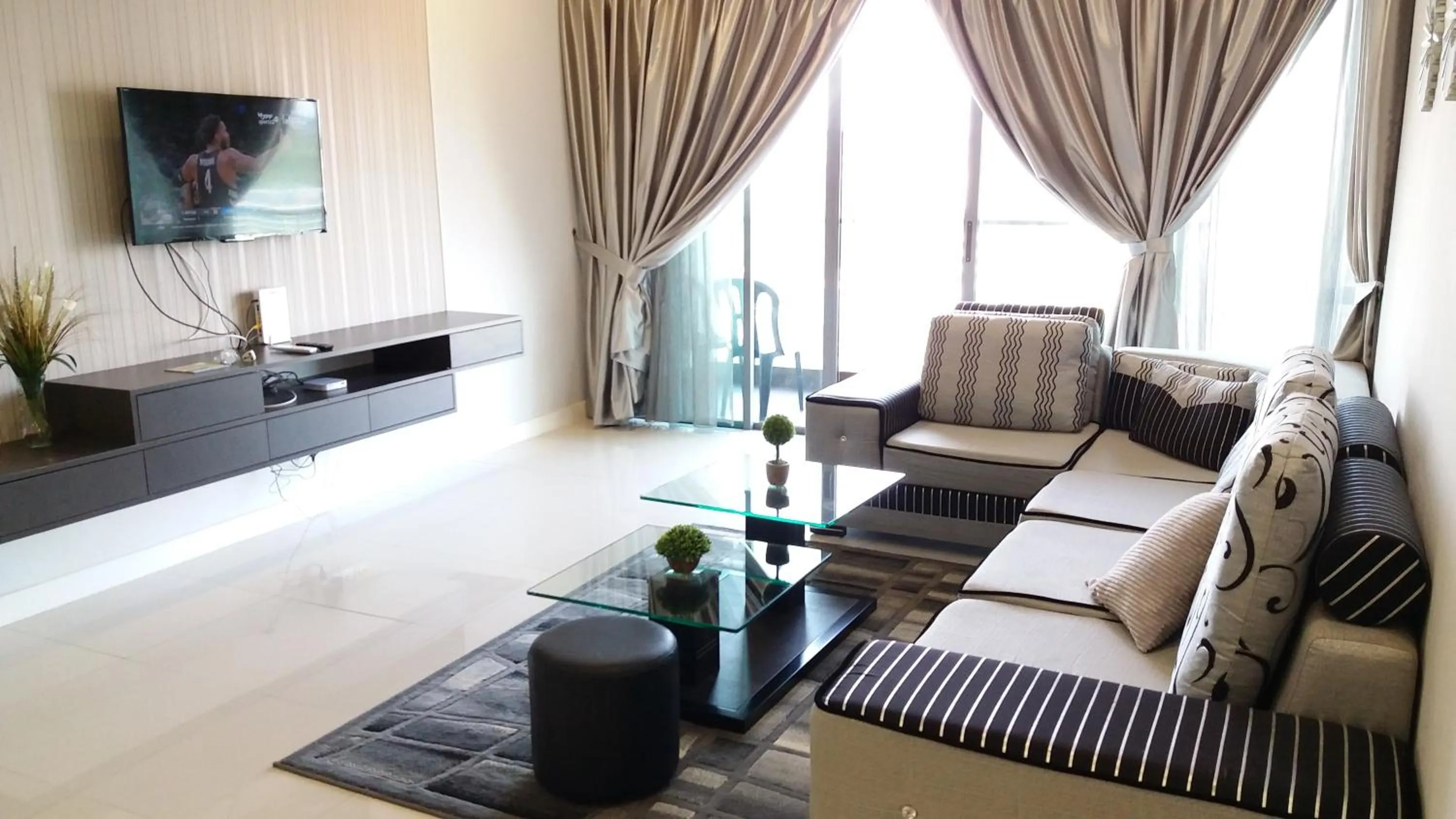 Seating area in AJ Suites @ Loft Imago KK