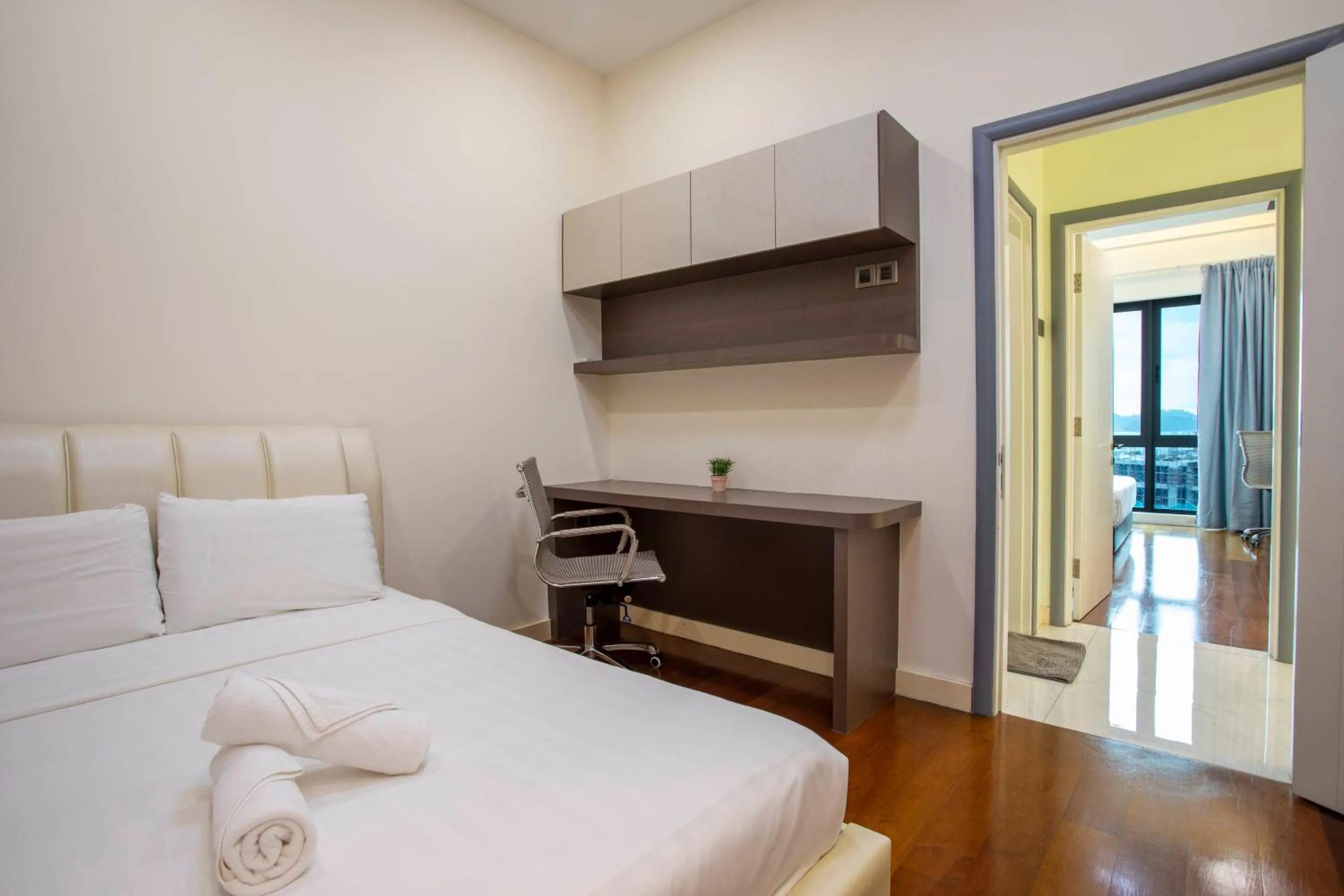 Bedroom, Bed in AJ Suites @ Loft Imago KK