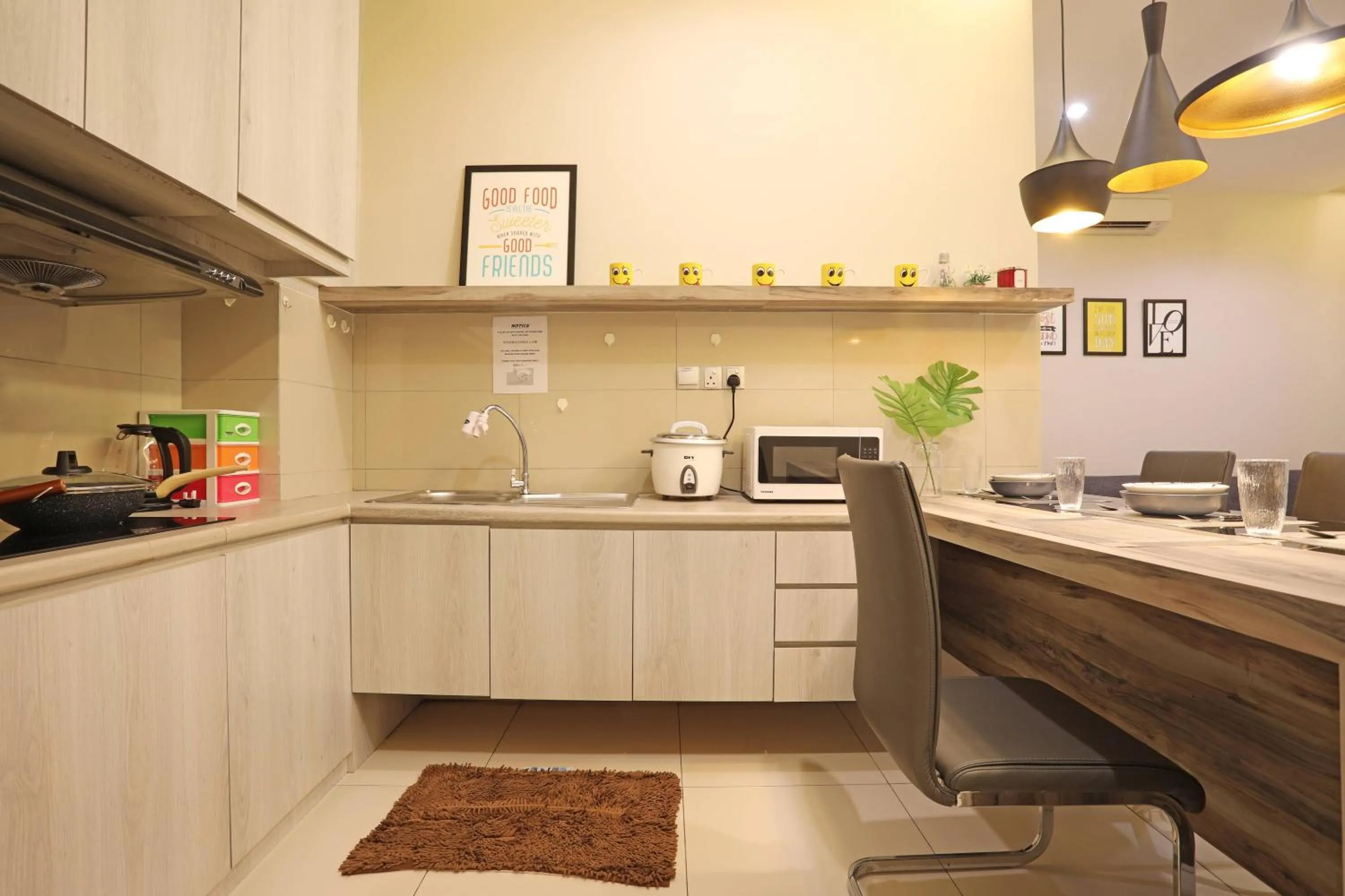 Kitchen or kitchenette in AJ Suites @ Loft Imago KK