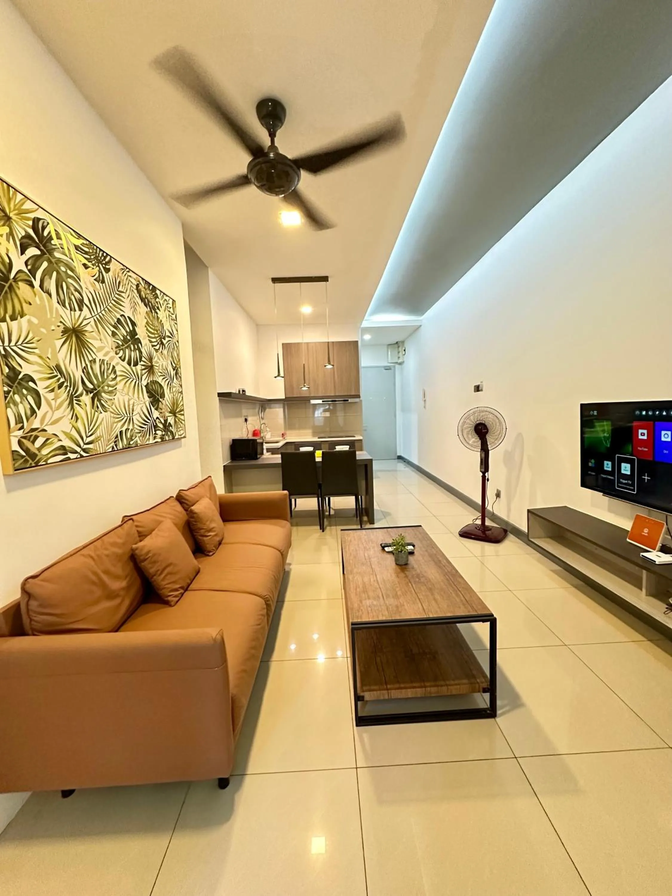 Communal lounge/ TV room in AJ Suites @ Loft Imago KK
