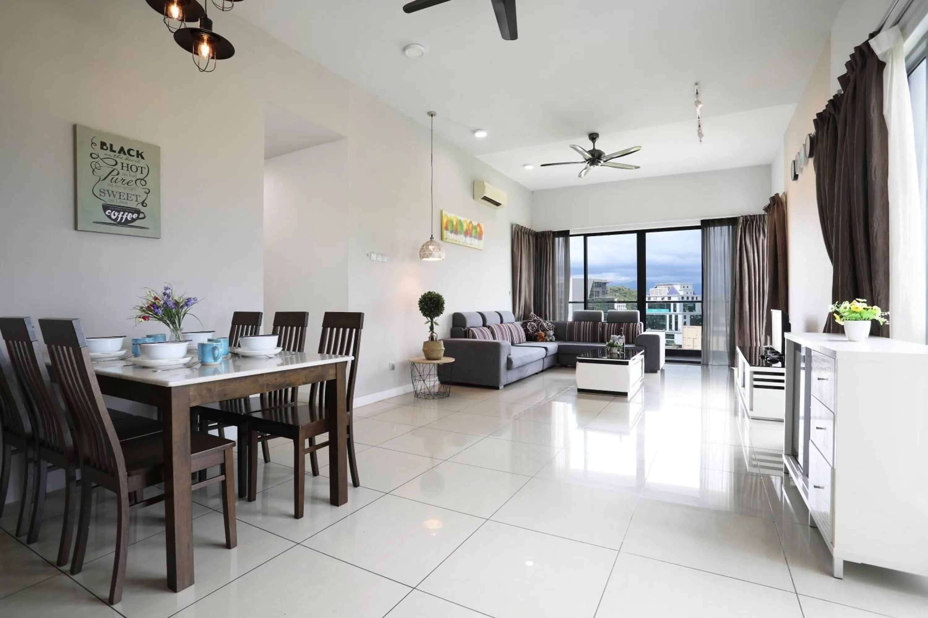 Living room in AJ Suites @ Loft Imago KK