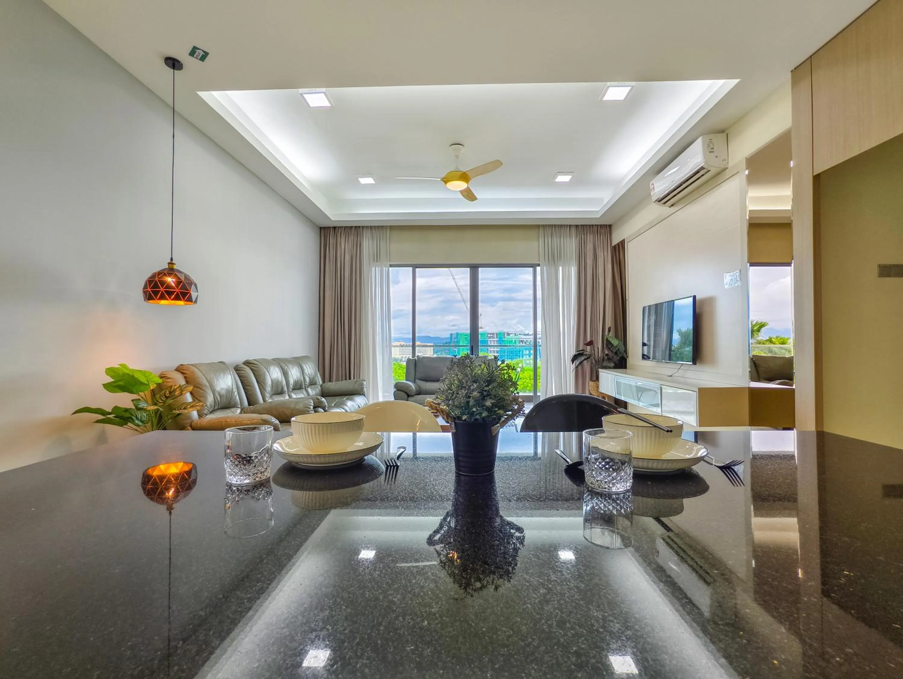 TV and multimedia in AJ Suites @ Loft Imago KK