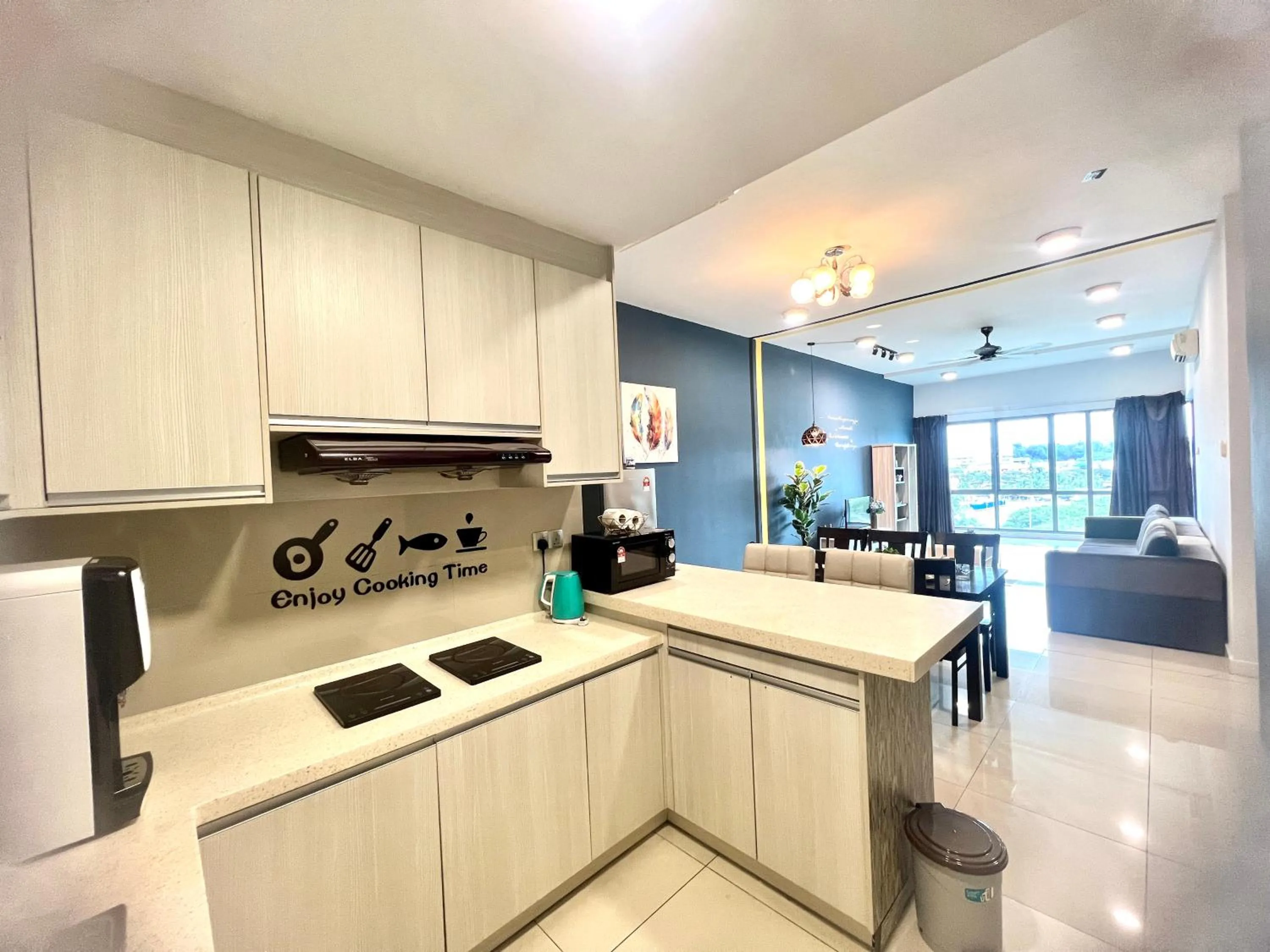 Kitchen or kitchenette in AJ Suites @ Loft Imago KK