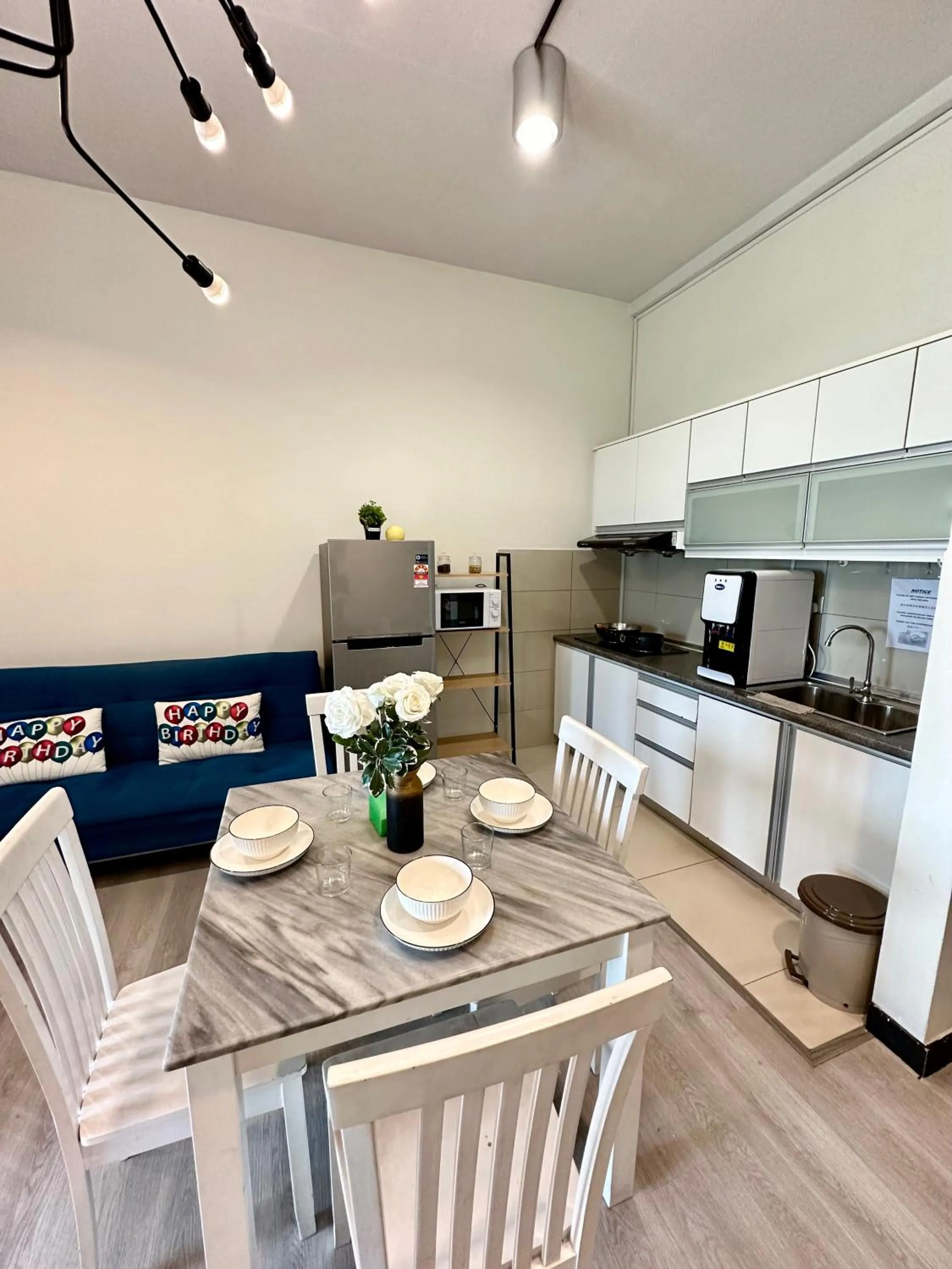 Dining area in AJ Suites @ Loft Imago KK