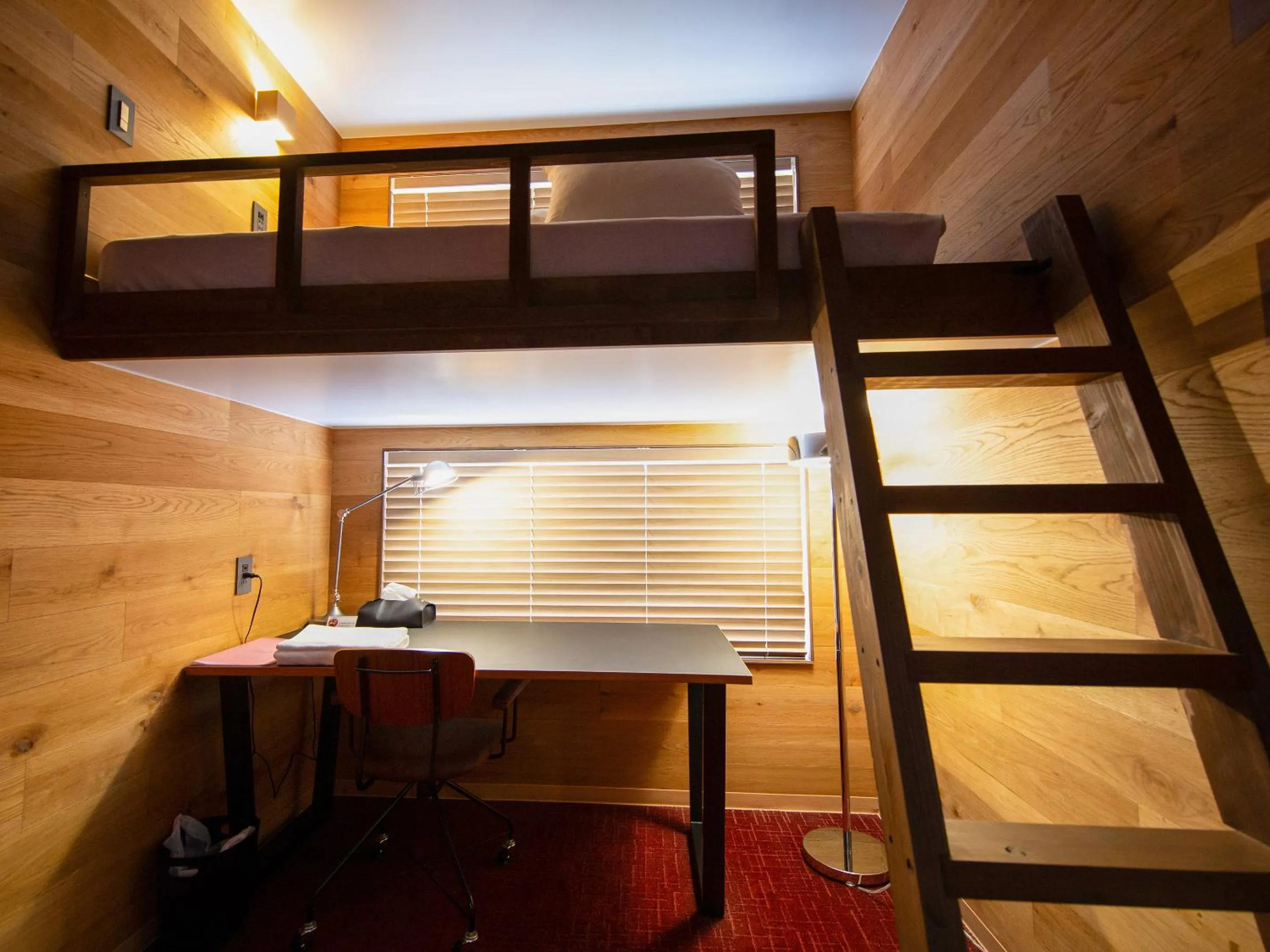 Photo of the whole room, Bed in the circle apartment