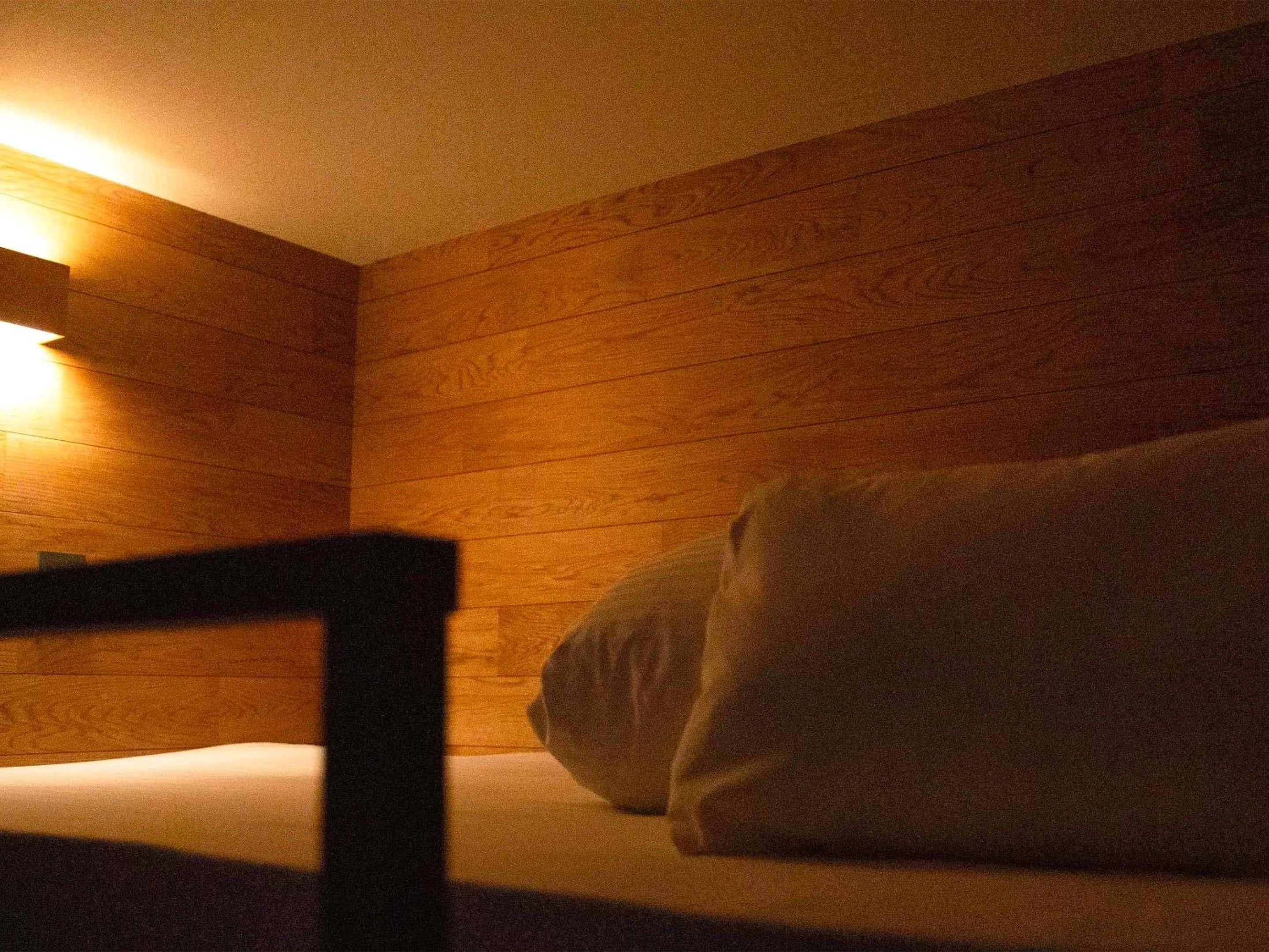 Photo of the whole room, Bed in the circle apartment