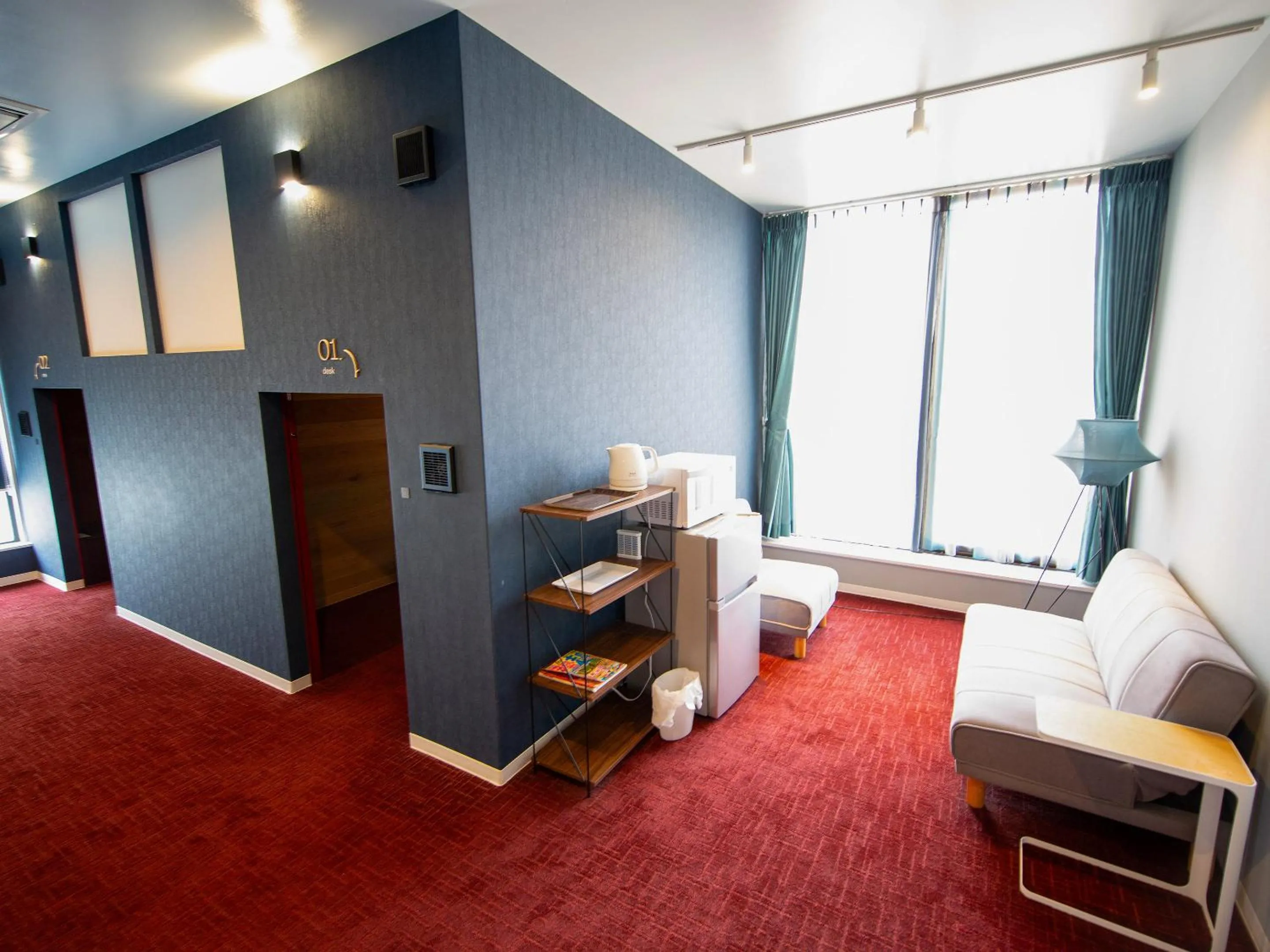 Photo of the whole room in the circle apartment