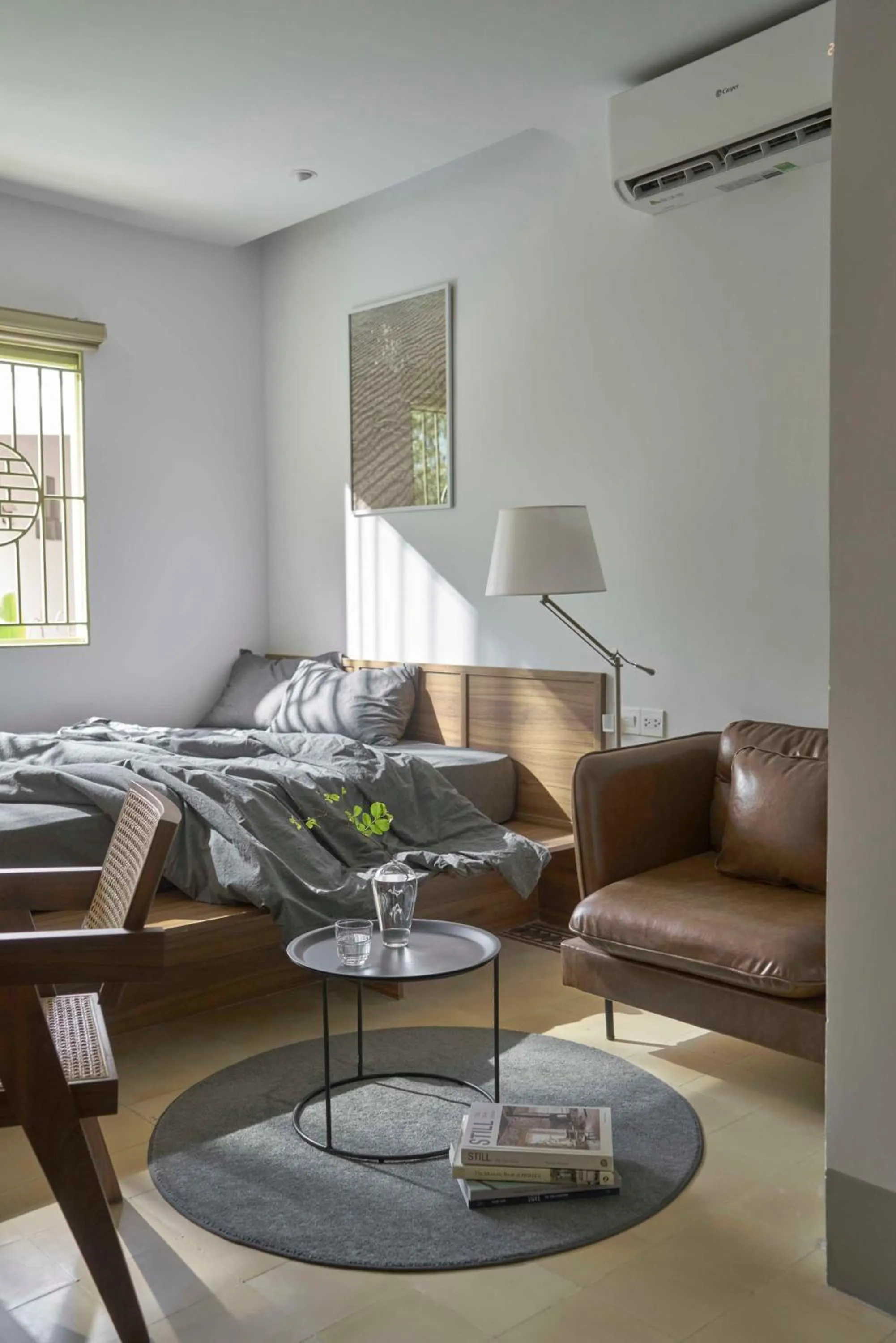 Seating area, Bed in M Village Living Điện Biên Phủ - The Tropic