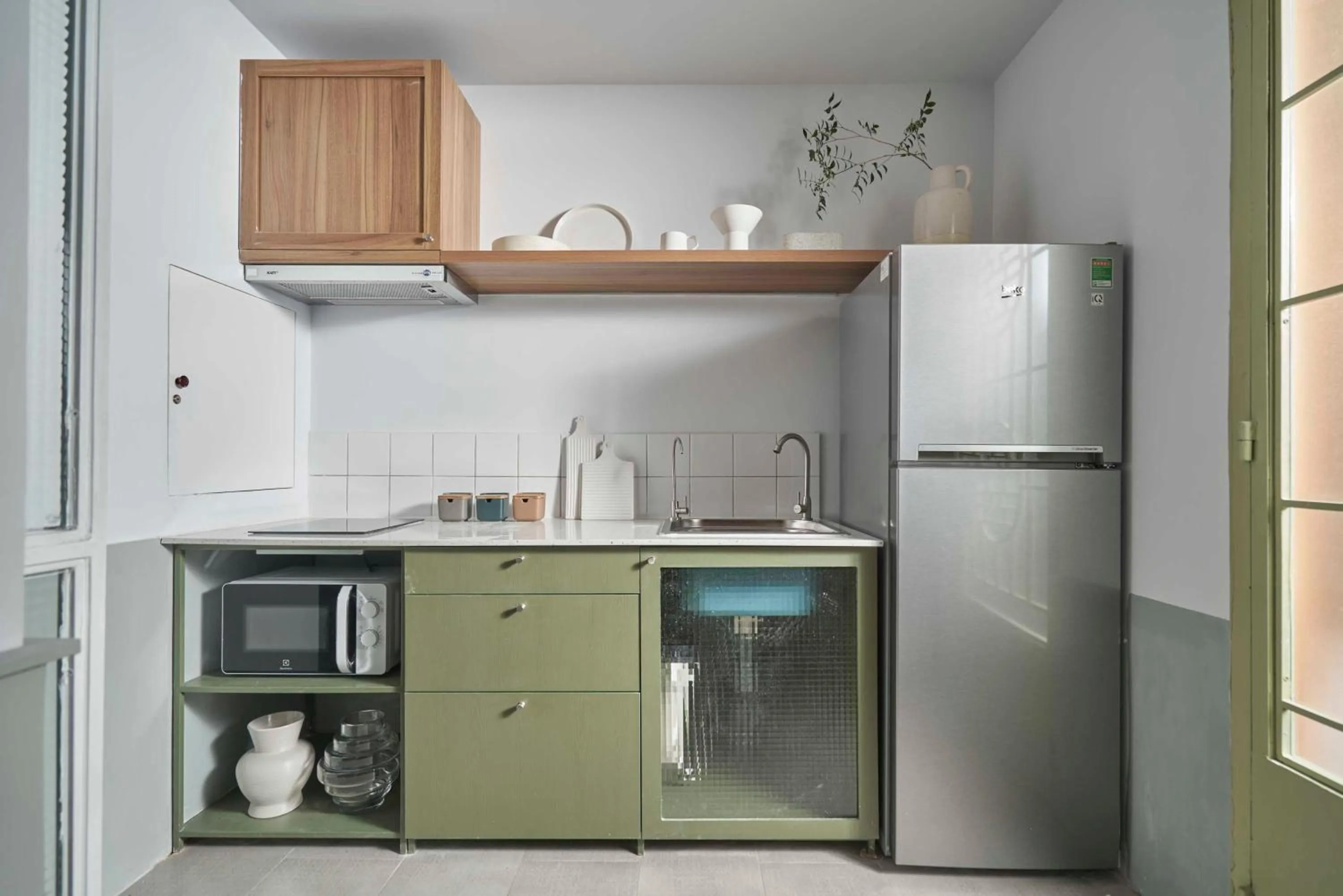 Kitchen or kitchenette in M Village Living Điện Biên Phủ - The Tropic