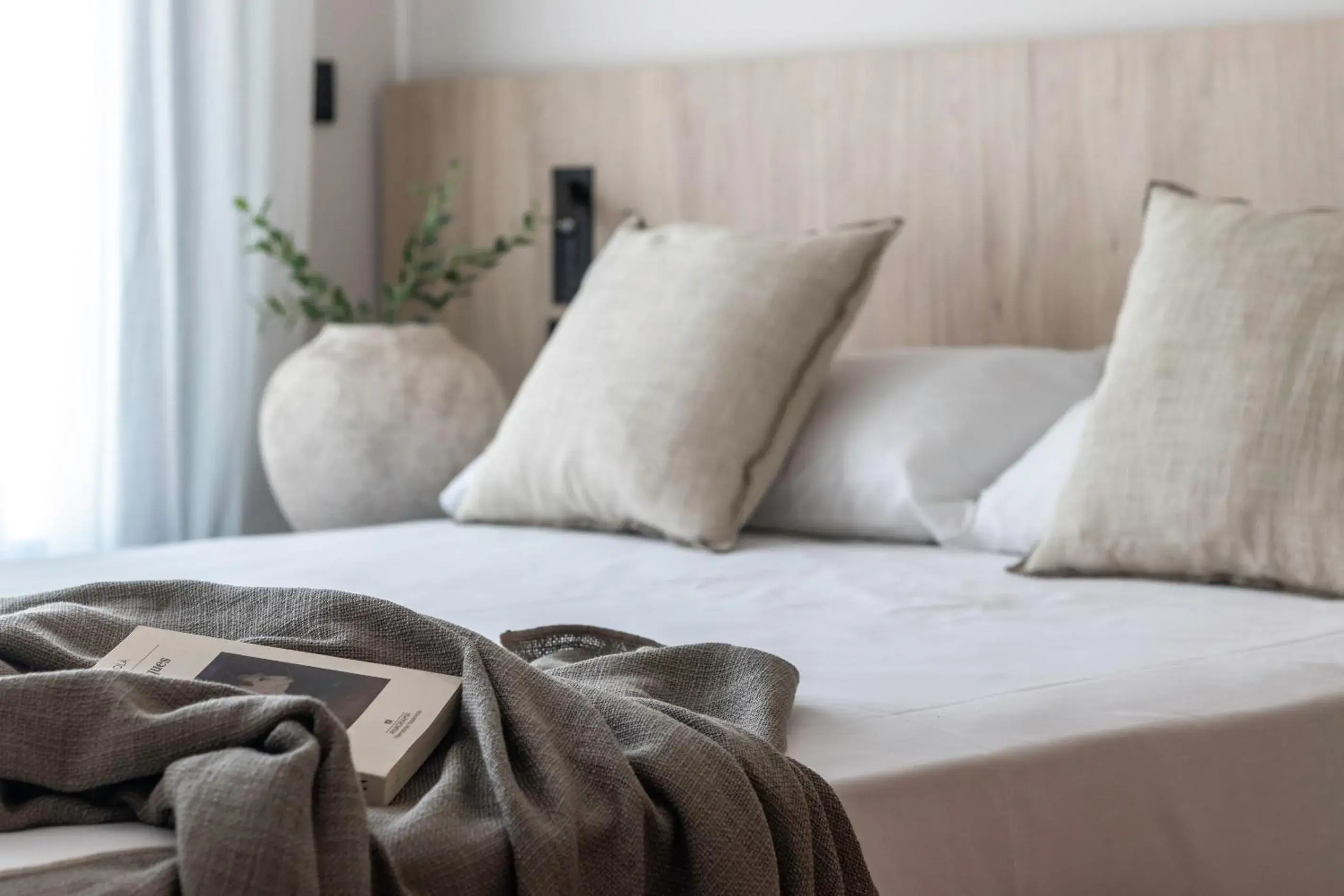 Bed in Apartamentos Líbere Pamplona Yamaguchi Bed in Apartamentos Líbere Pamplona Yamaguchi