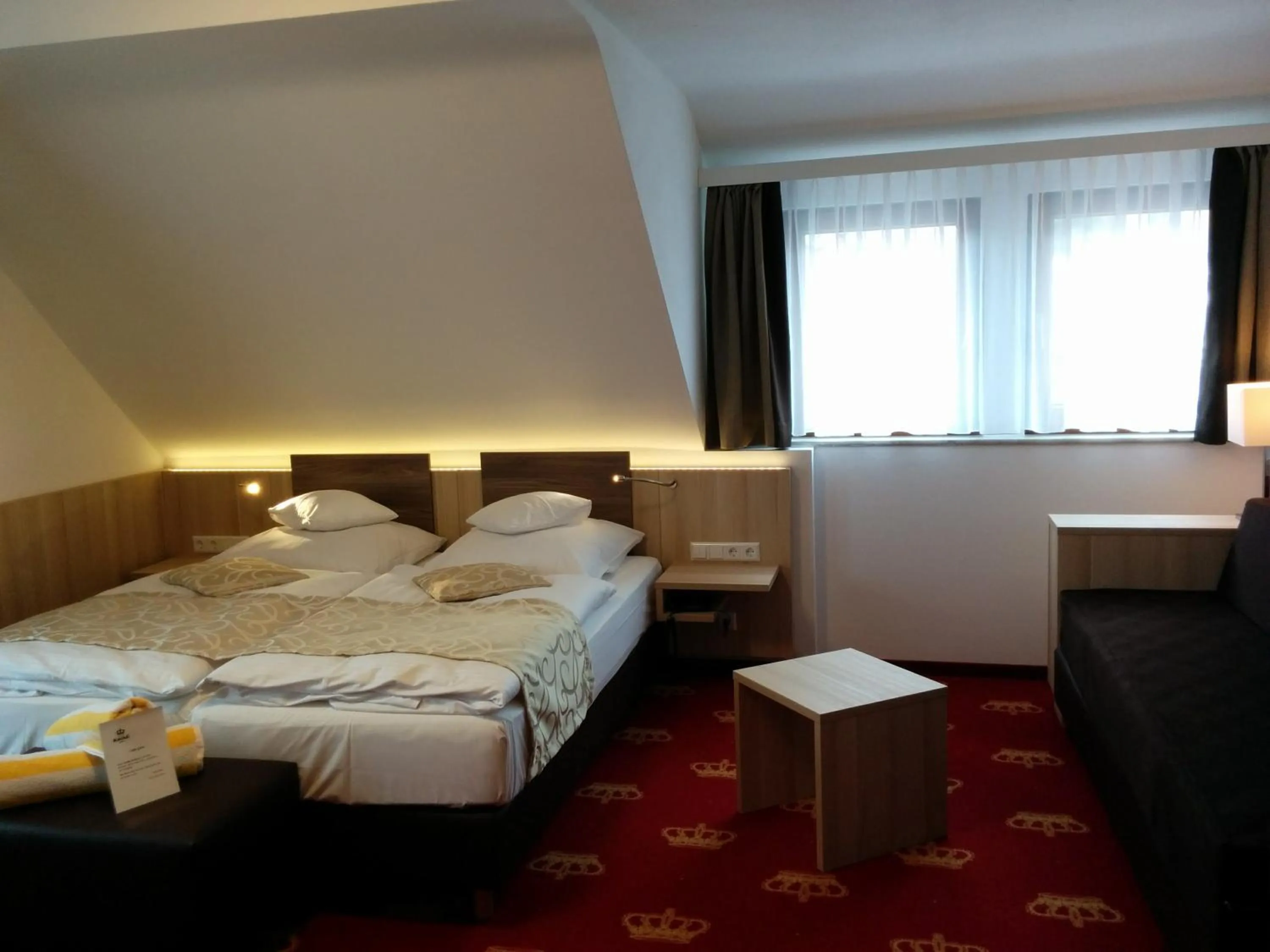 Photo of the whole room, Bed in Wellness Hotel Garni Krone