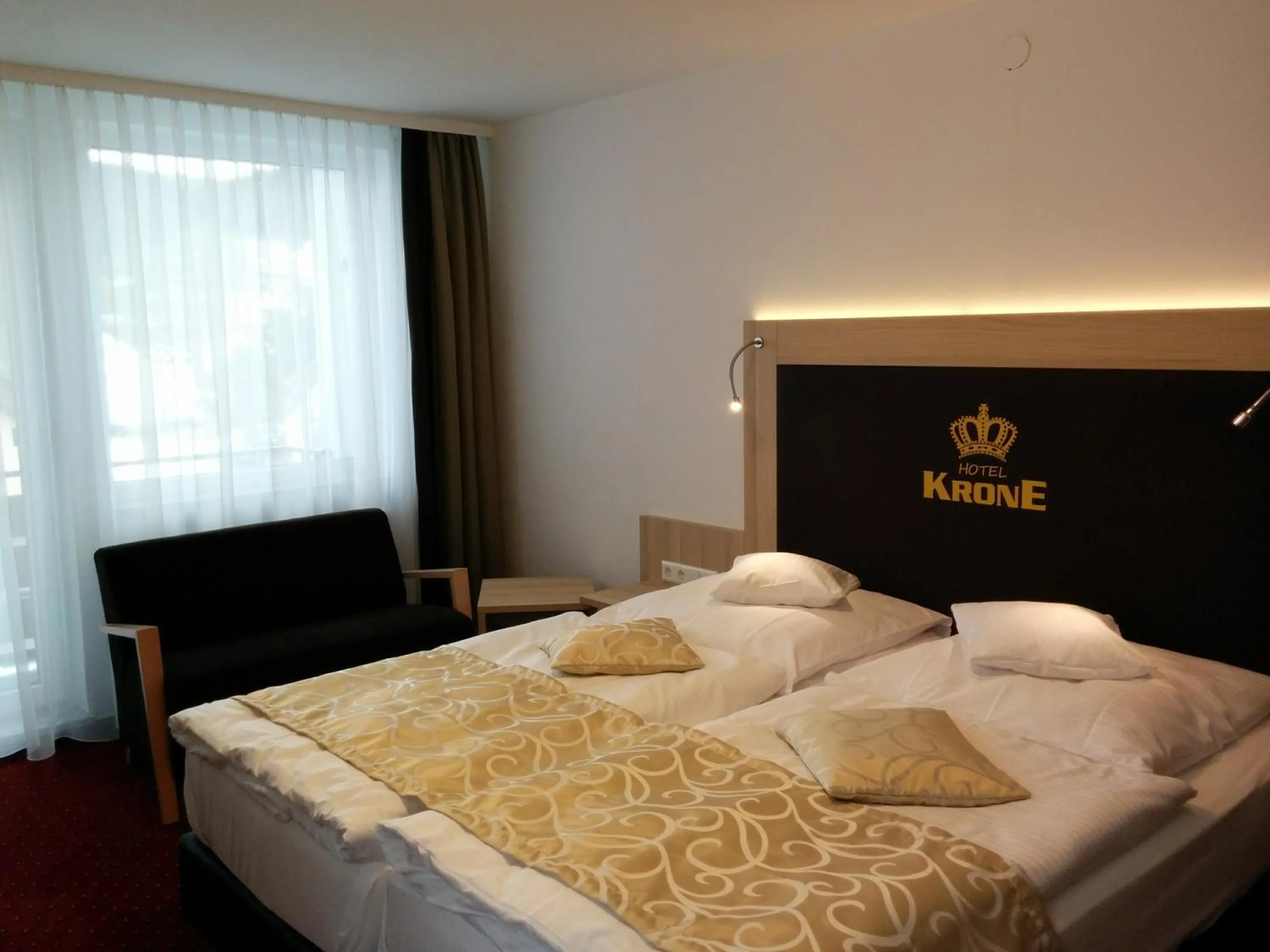 Photo of the whole room, Bed in Wellness Hotel Garni Krone