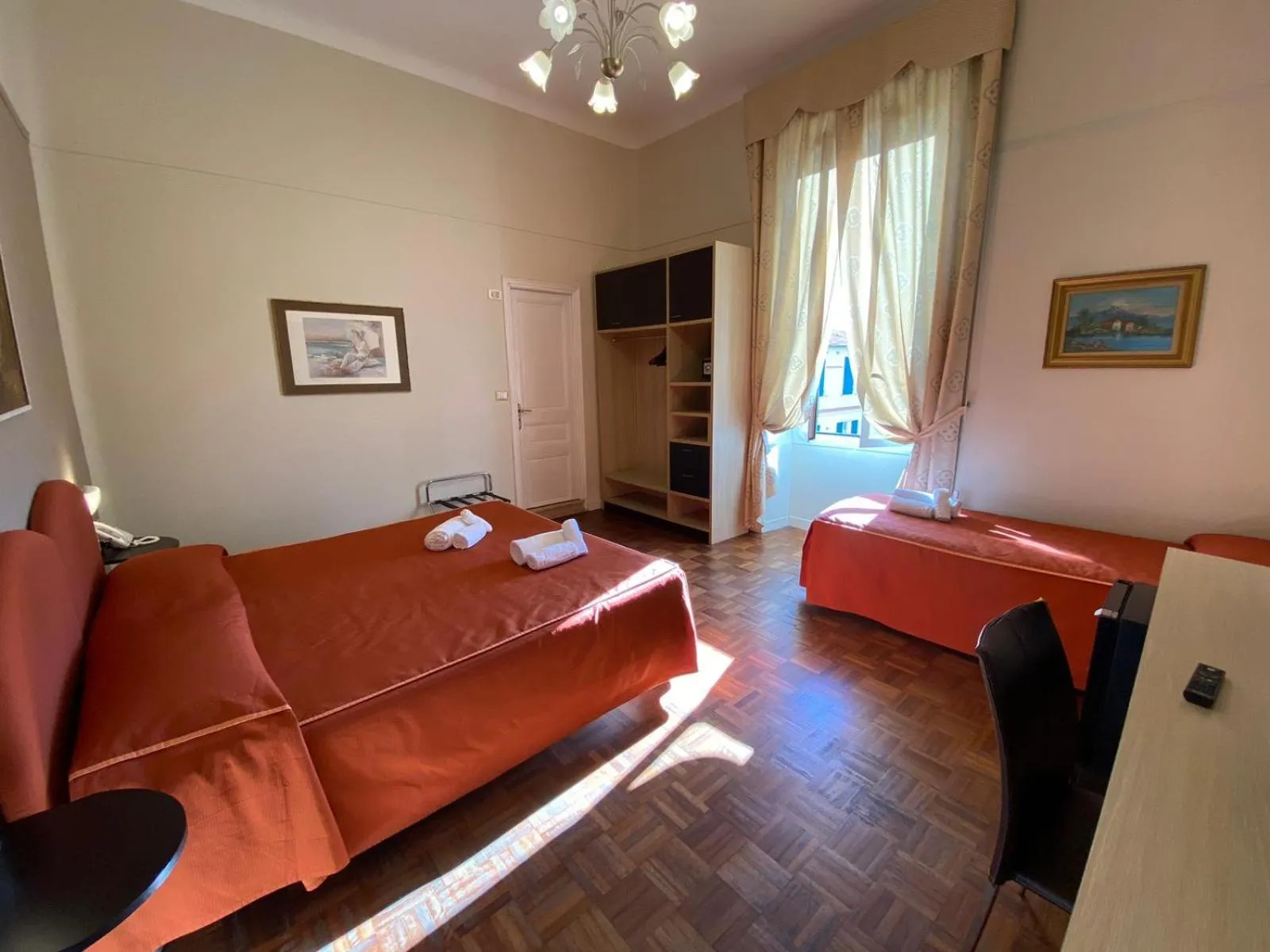 Bed in Hotel Morandi