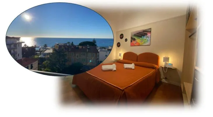 Bed in Hotel Morandi