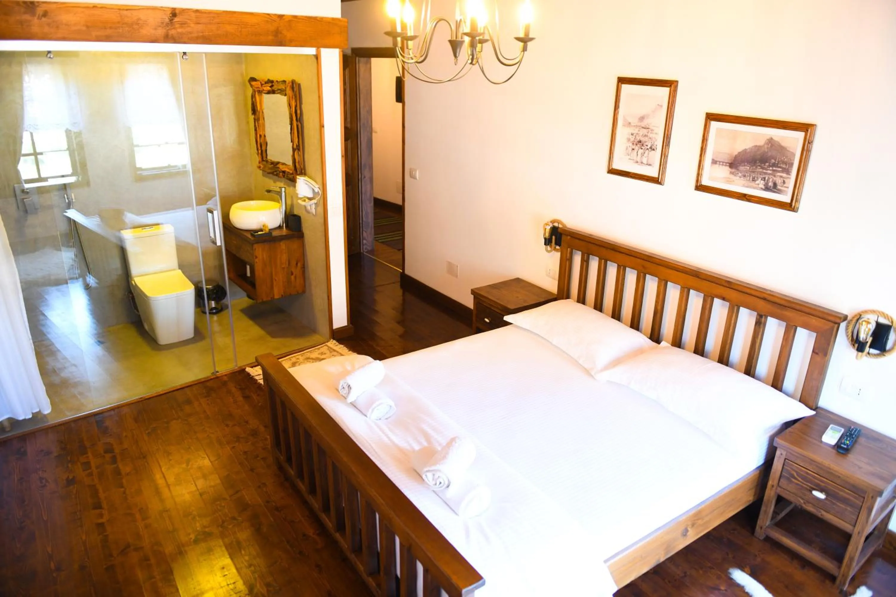 Toilet, Bed in Anhel Hotel