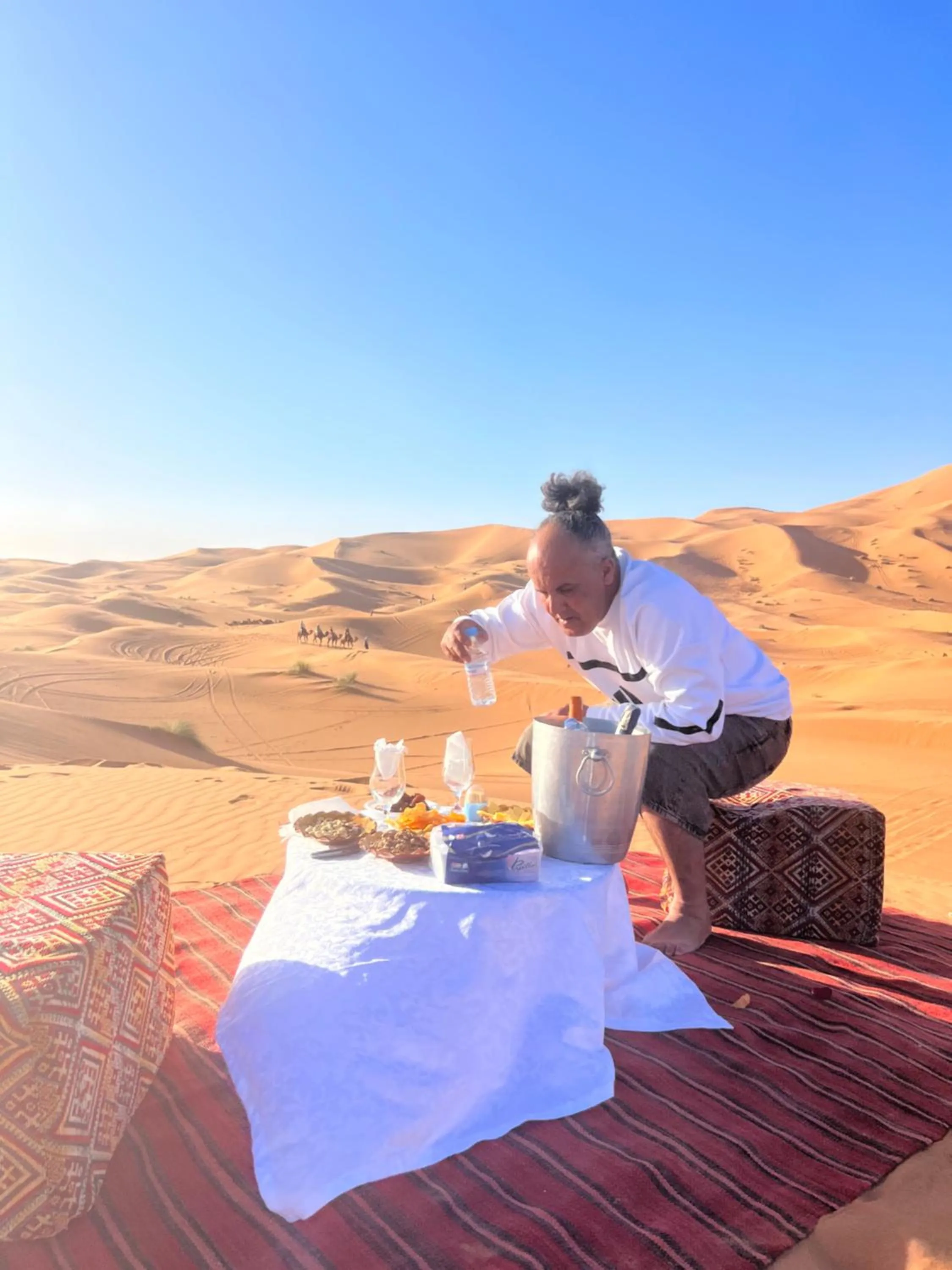 Standard Triple Tent in Moda Camp merzouga tours Quad Sunboarding ATV