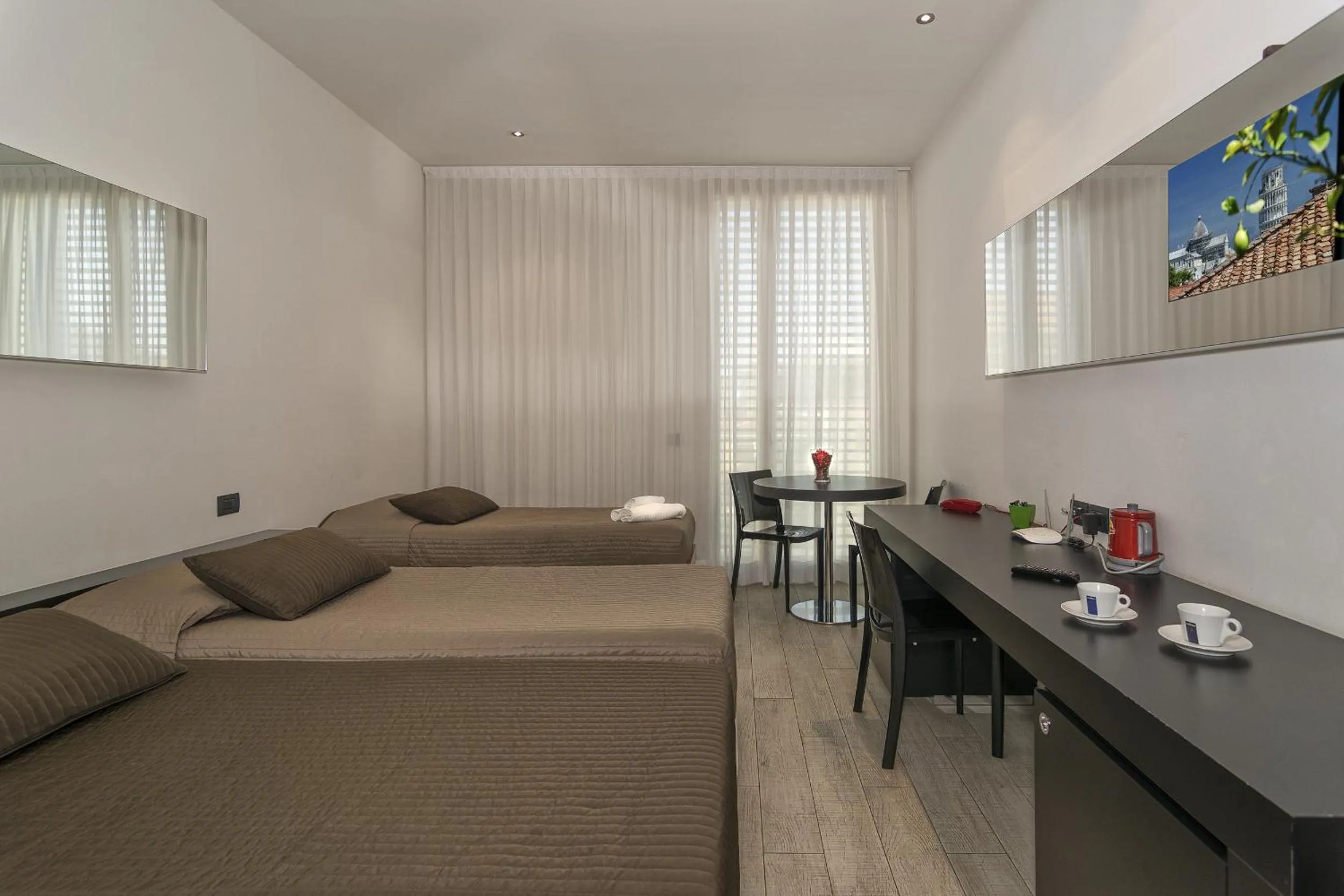 Bed in Blue Shades Hotel