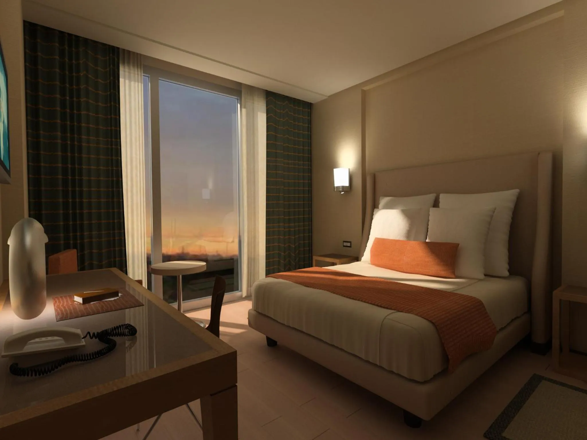 Bedroom, Bed in THotel Lamezia