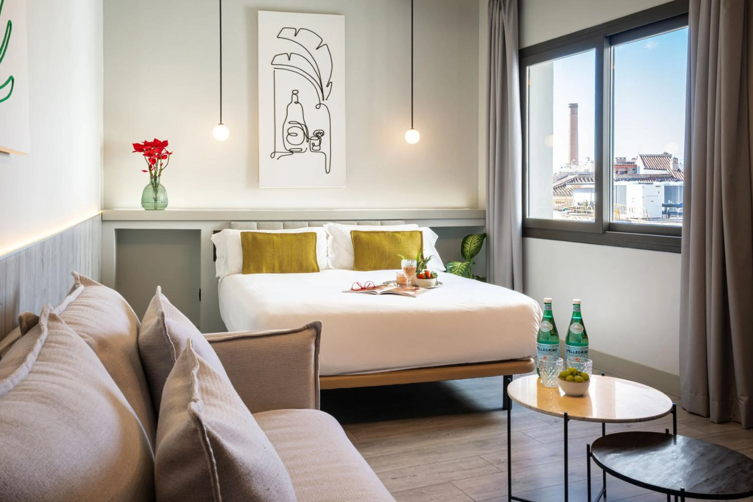 Bedroom, Bed in Coeo Parras Design Apartments