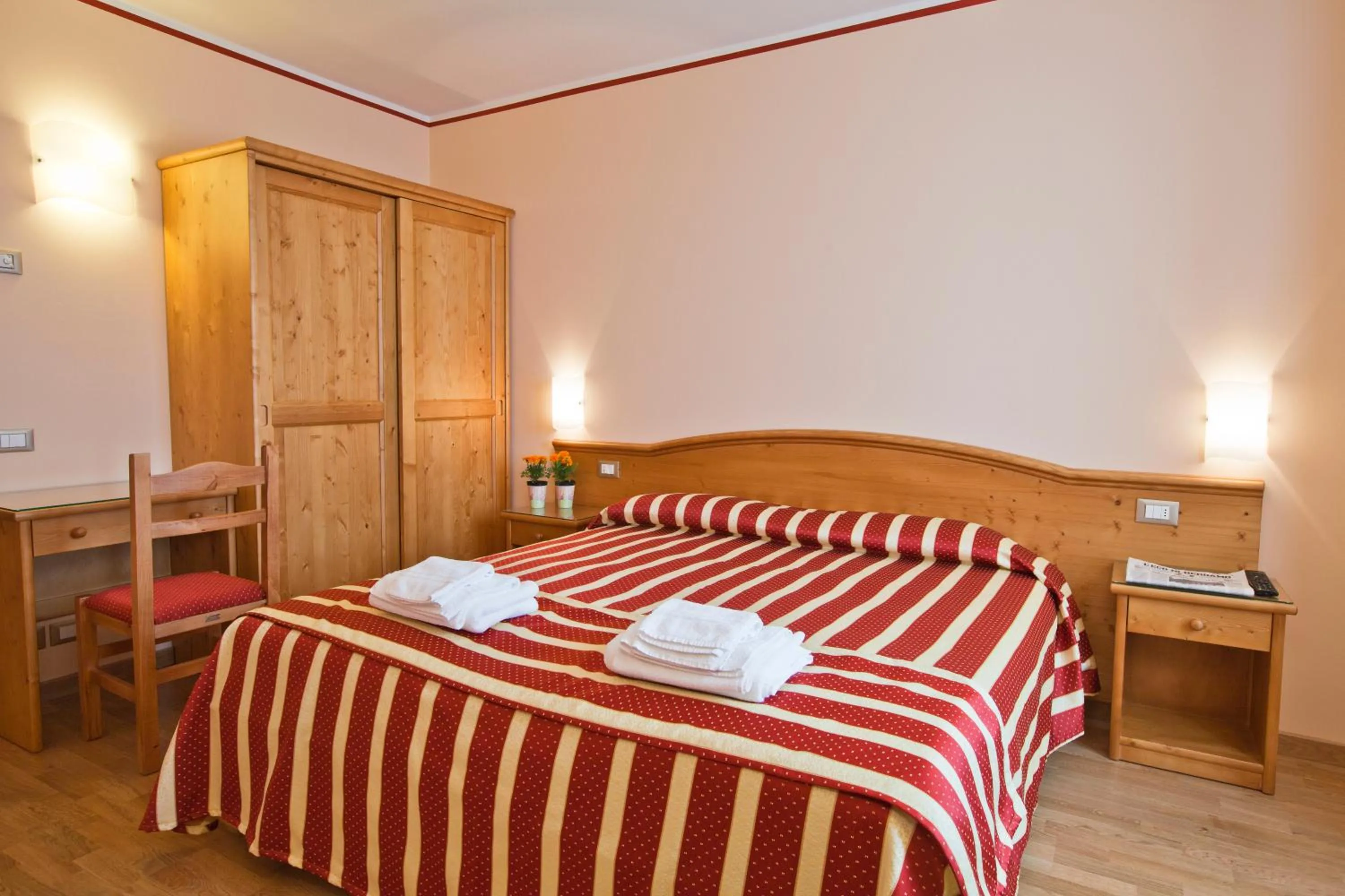 Bed in Hotel Ferrari