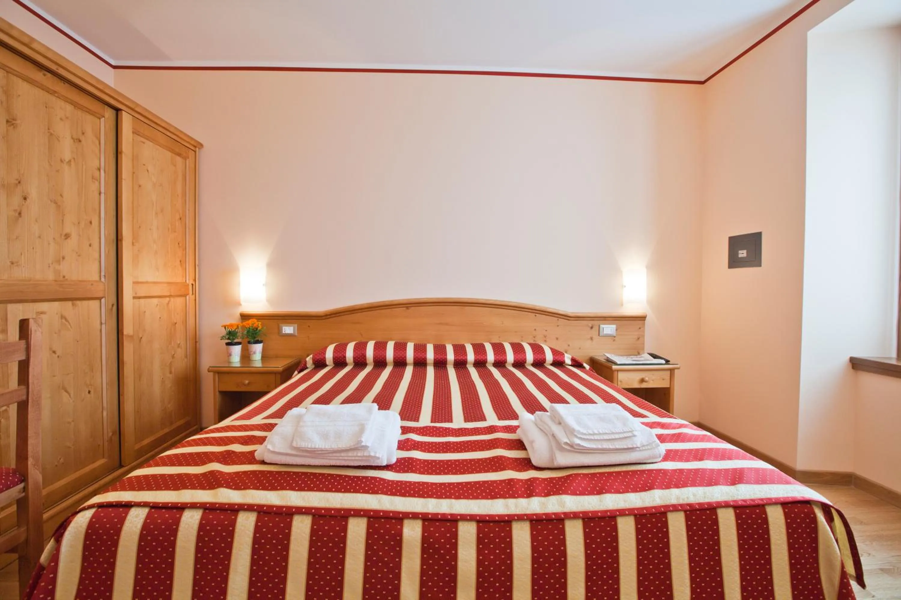 Bed in Hotel Ferrari