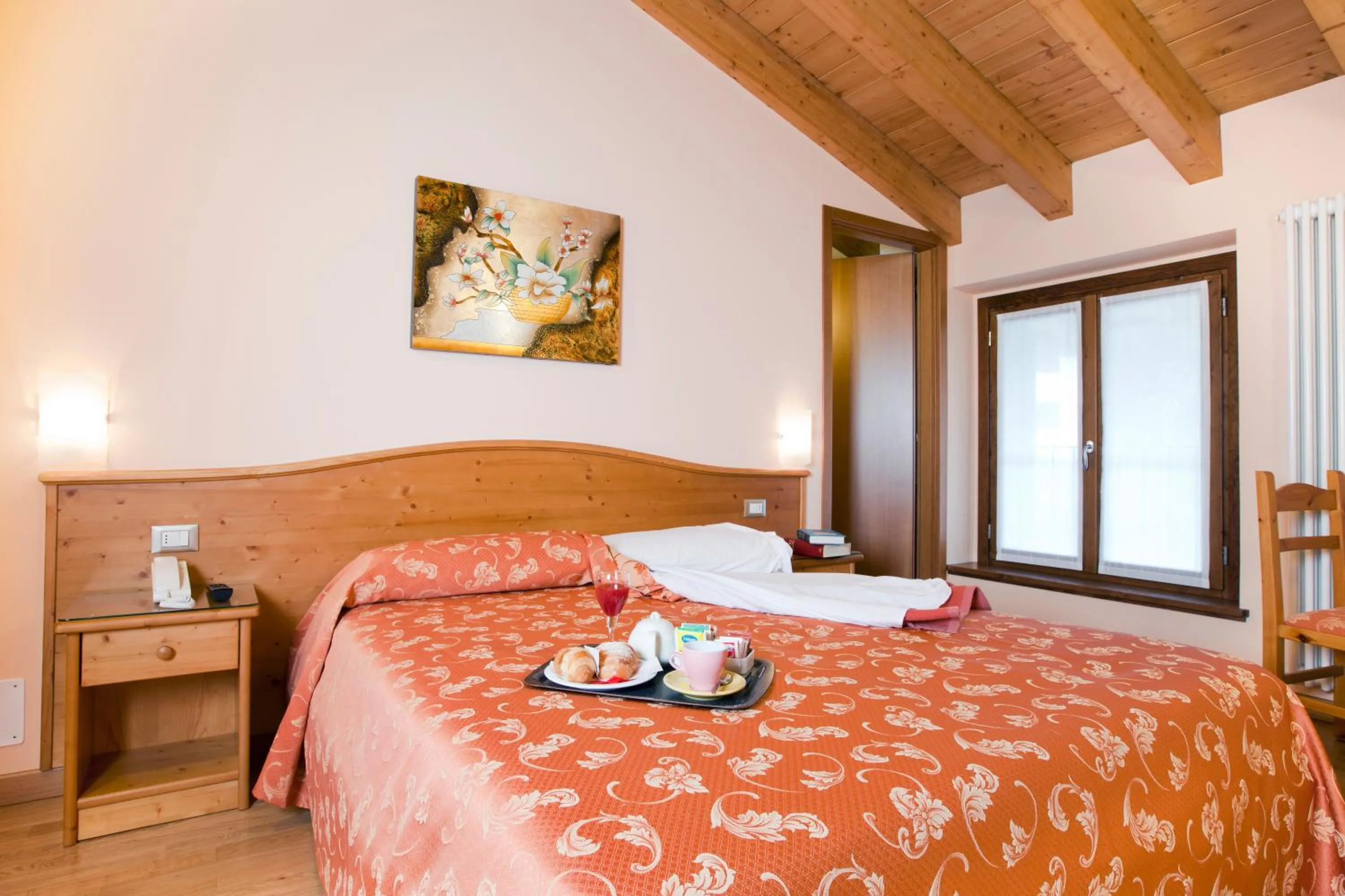Bed in Hotel Ferrari