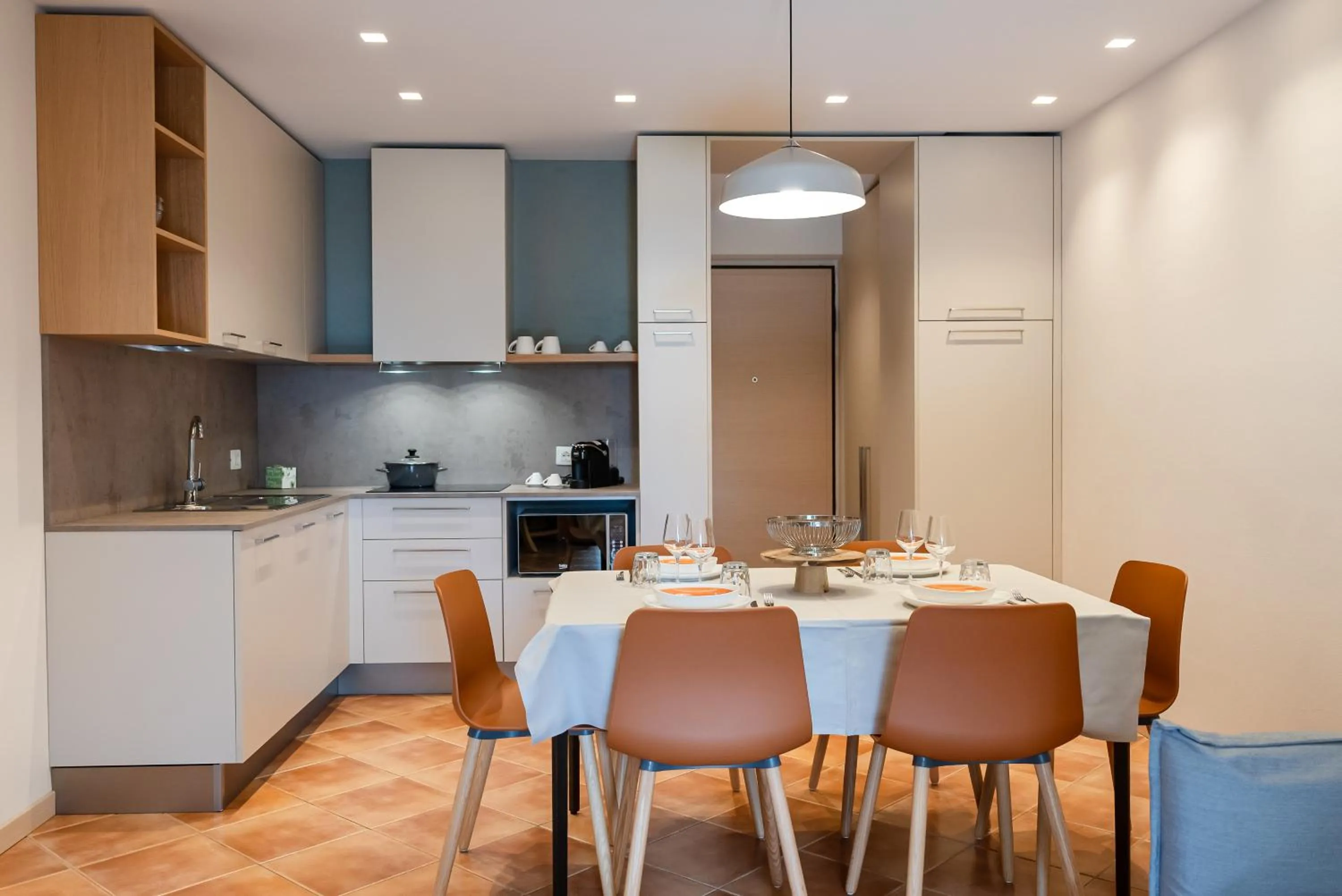 Kitchen or kitchenette in Castello Belvedere Apartments