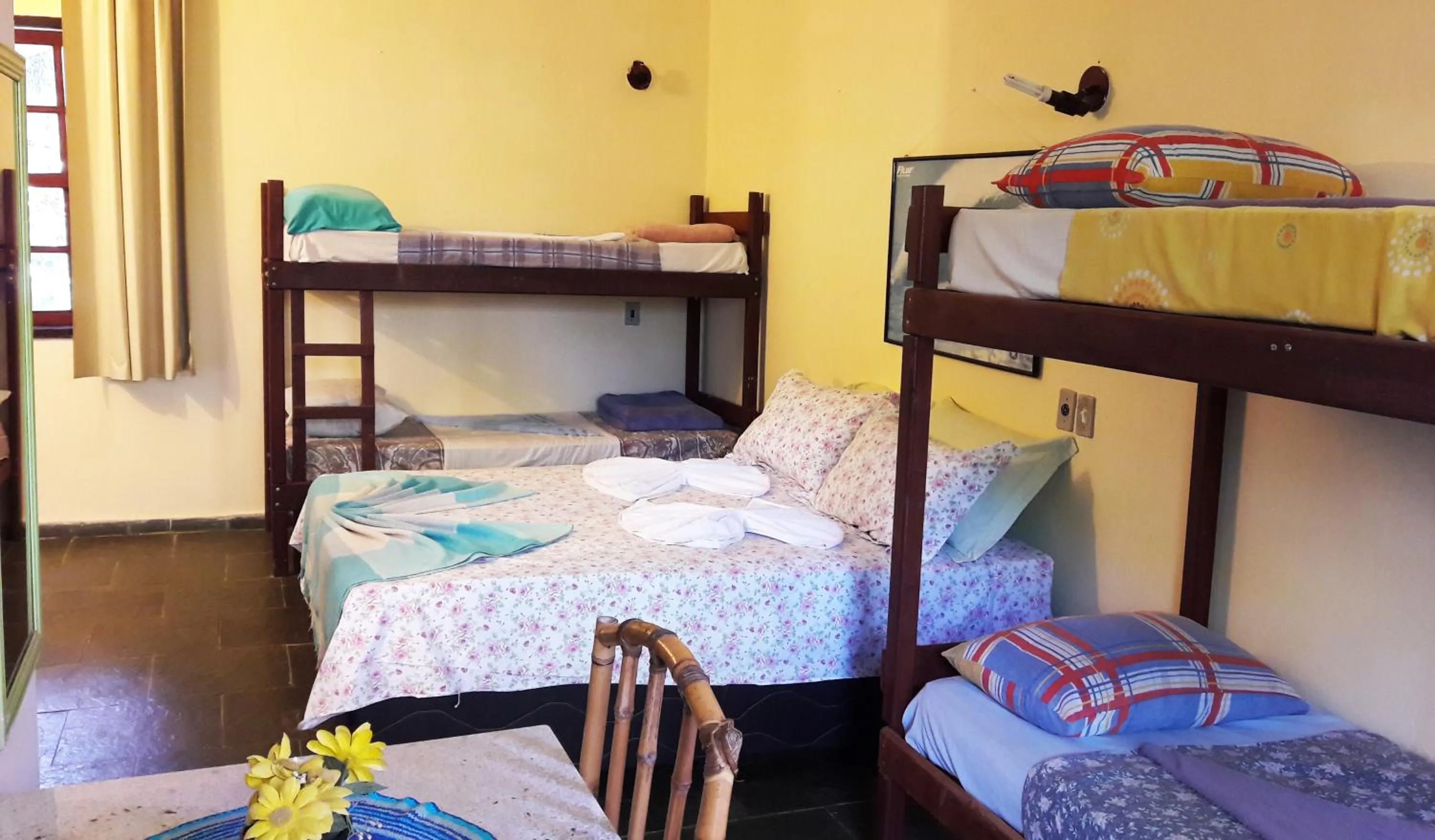 Bed in Pousada Alicia