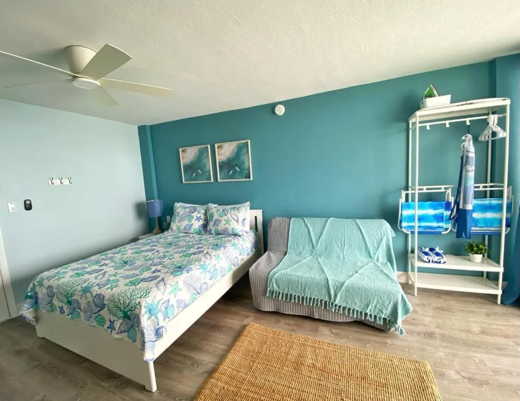 Bed in Sea Dip Resort Studios!