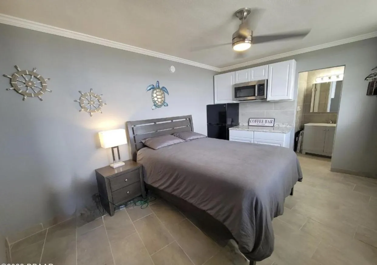 Bed in Sea Dip Resort Studios!