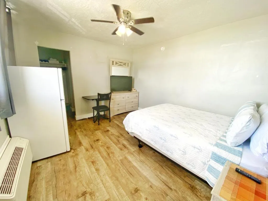 Bed in Sea Dip Resort Studios!