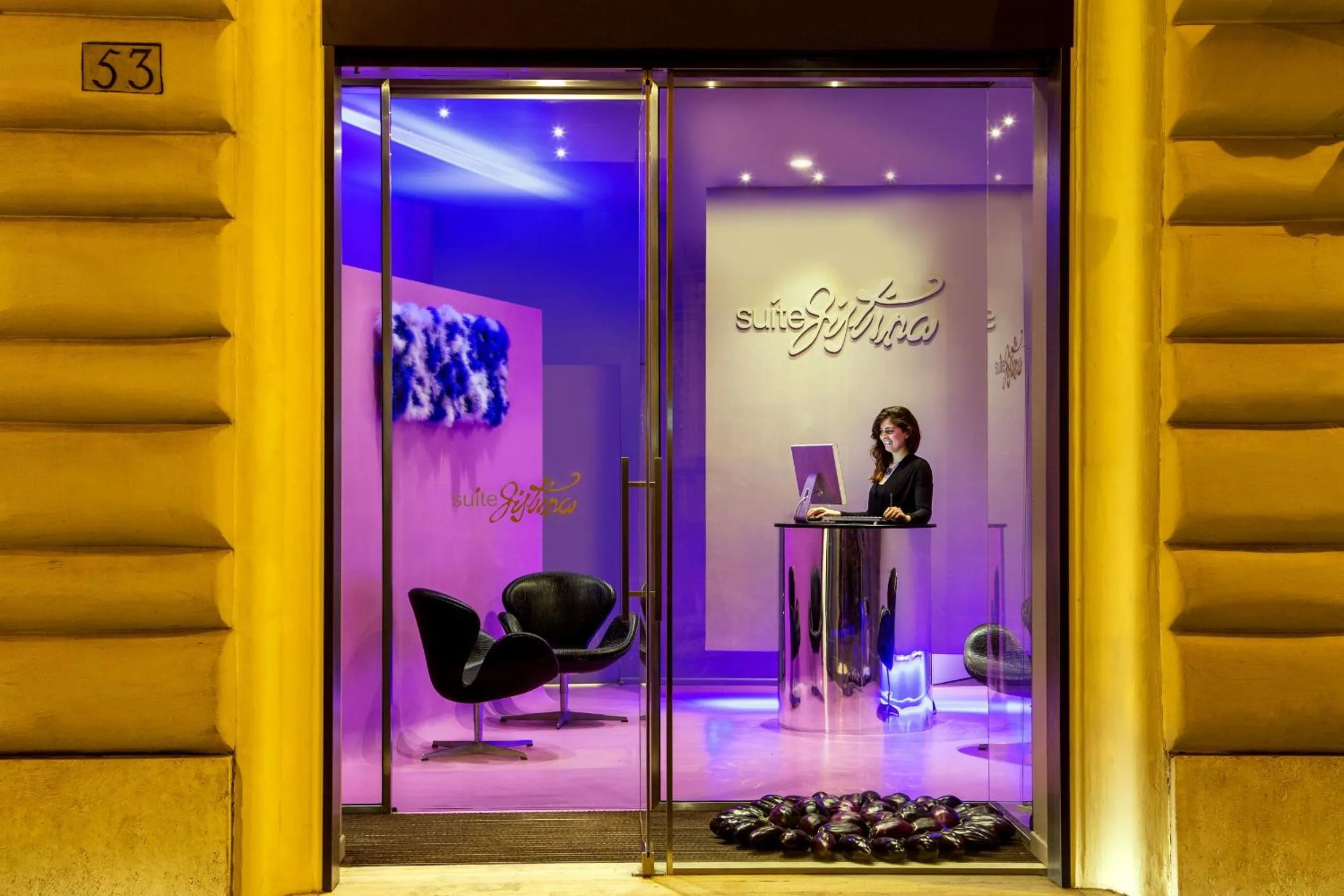 Lobby or reception in SuiteSistina for Brave Lovers