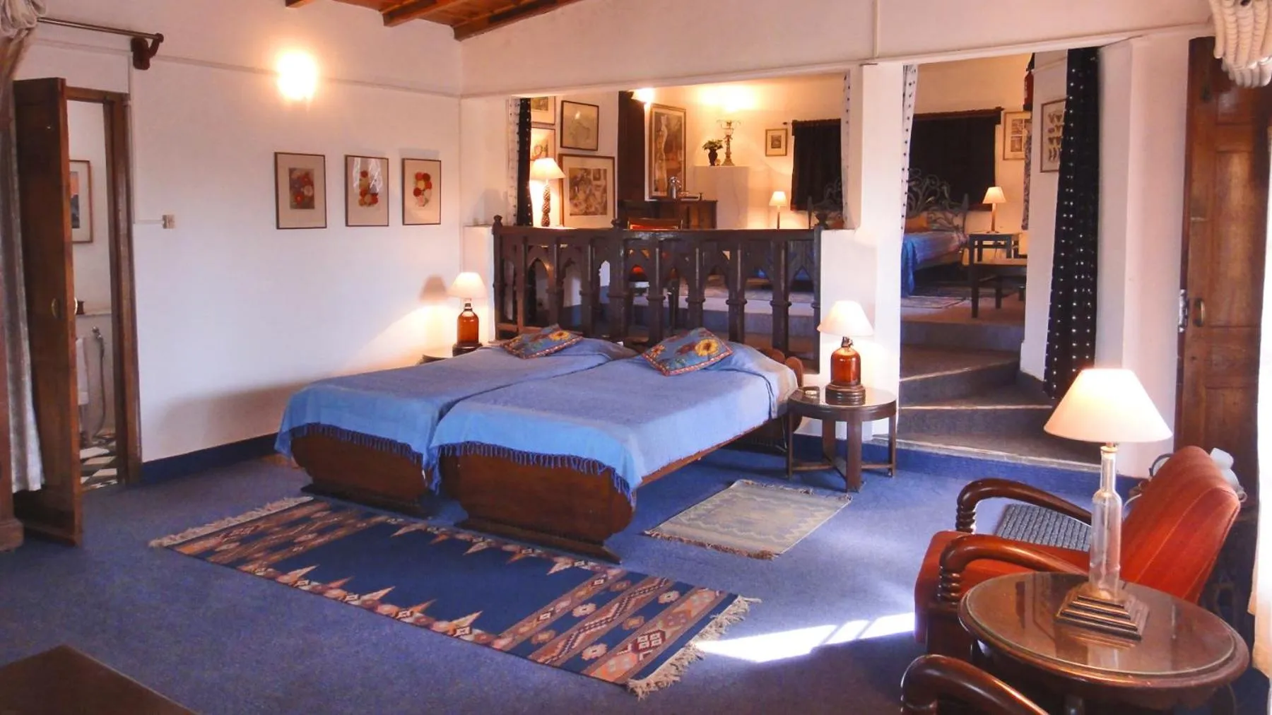 Bed in Neemrana's - Ramgarh Bungalows