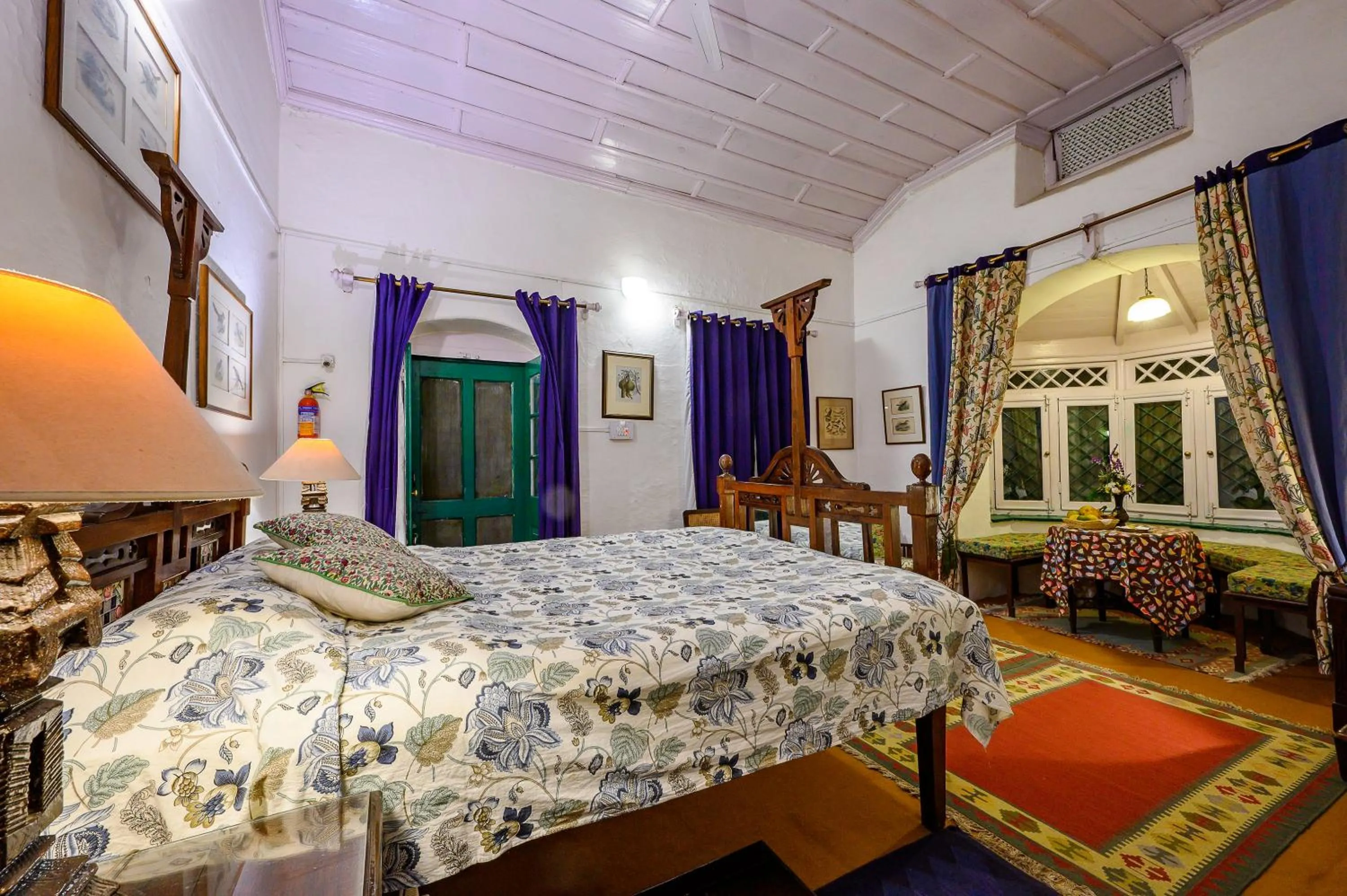 Bedroom, Bed in Neemrana's - Ramgarh Bungalows