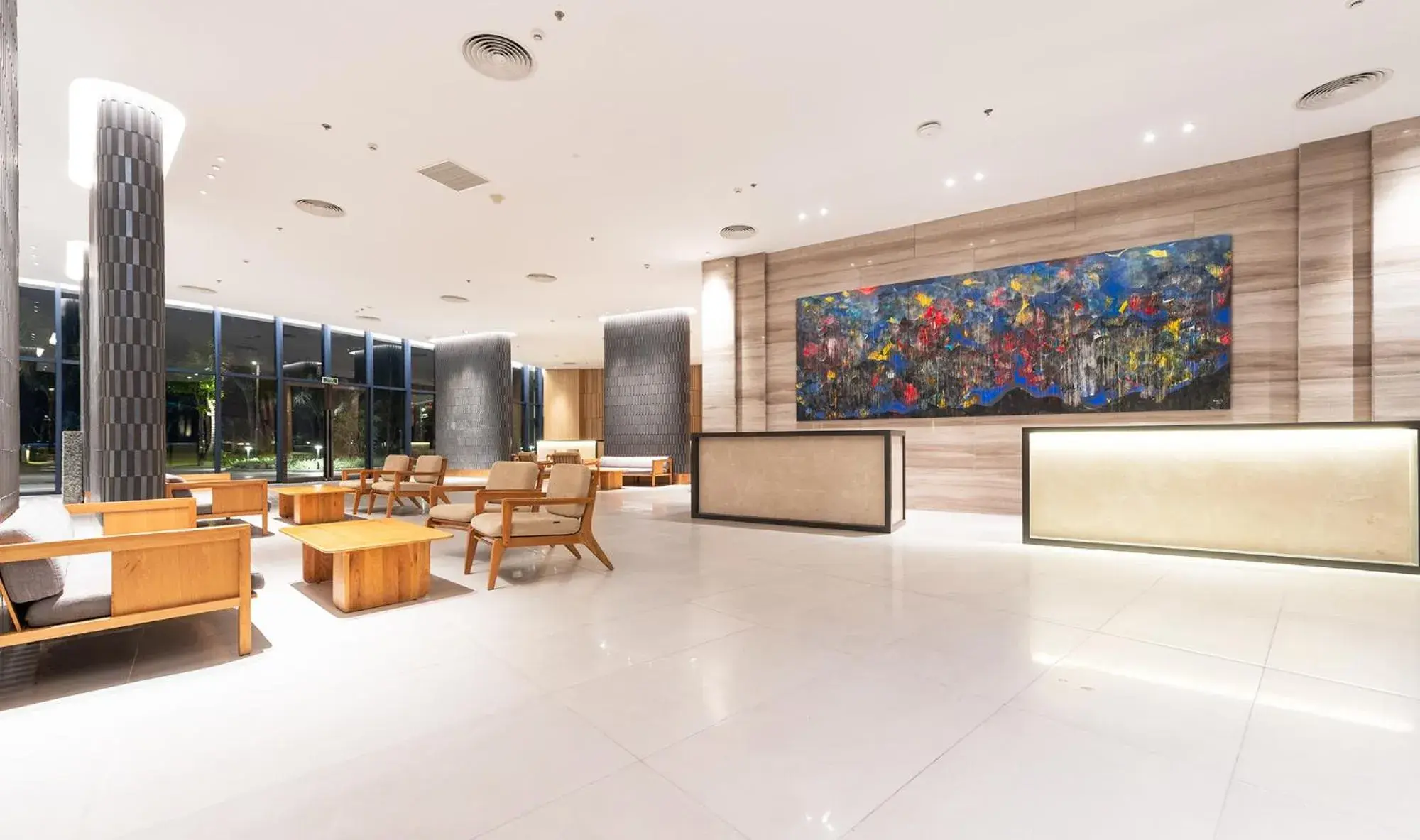 Lobby or reception in The Empyrean Cam Ranh Beach Resort Lobby or reception in The Empyrean Cam Ranh Beach Resort