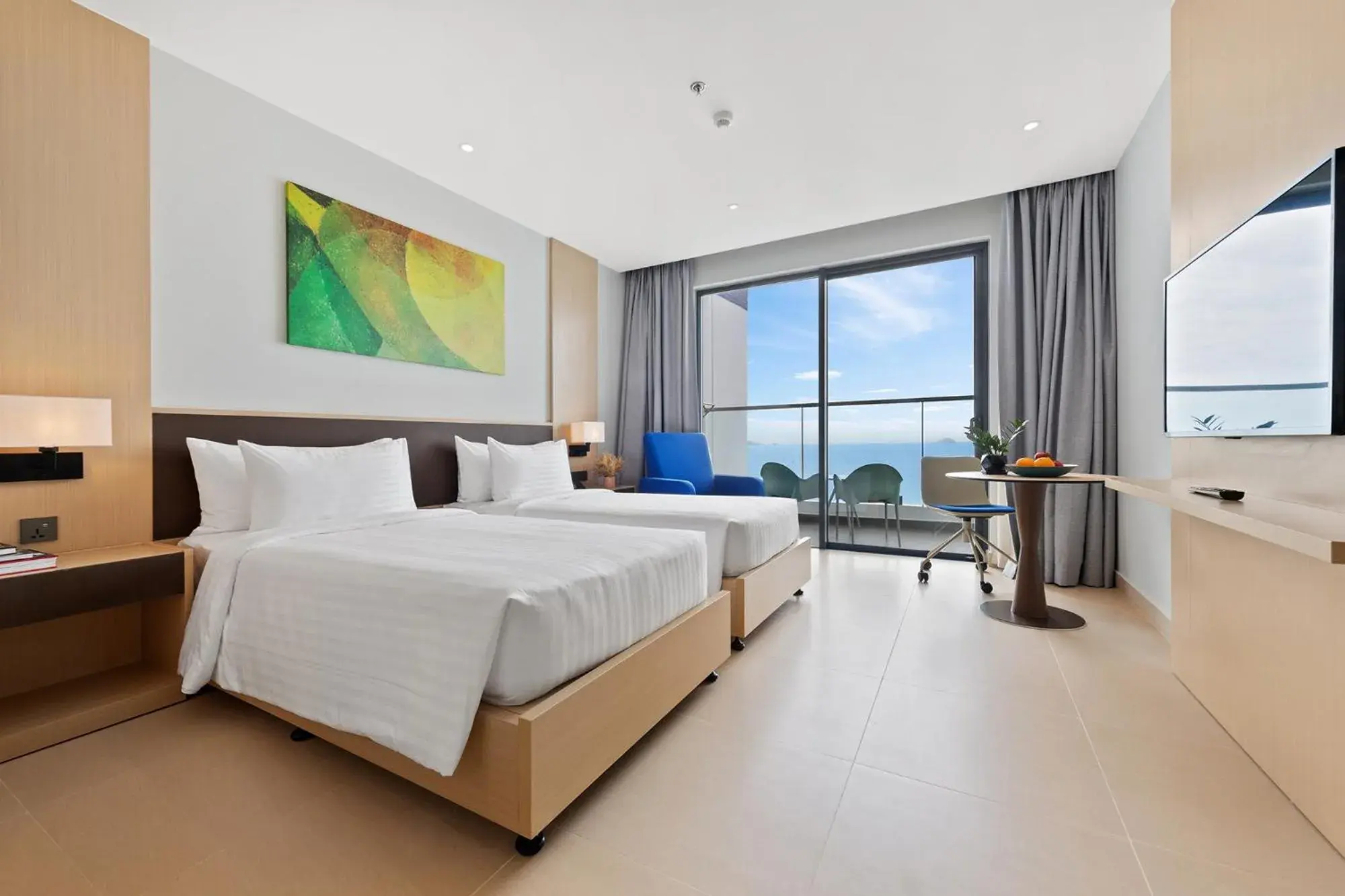 View (from property/room), Bed in The Empyrean Cam Ranh Beach Resort View (from property/room), Bed in The Empyrean Cam Ranh Beach Resort