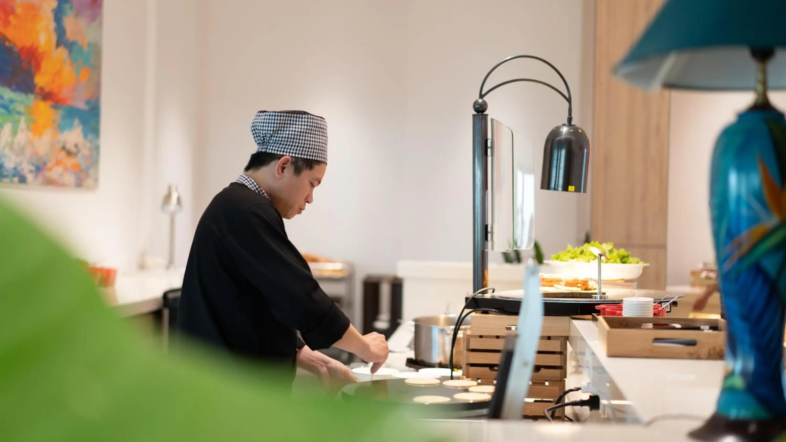 Buffet breakfast in The Empyrean Cam Ranh Beach Resort Buffet breakfast in The Empyrean Cam Ranh Beach Resort