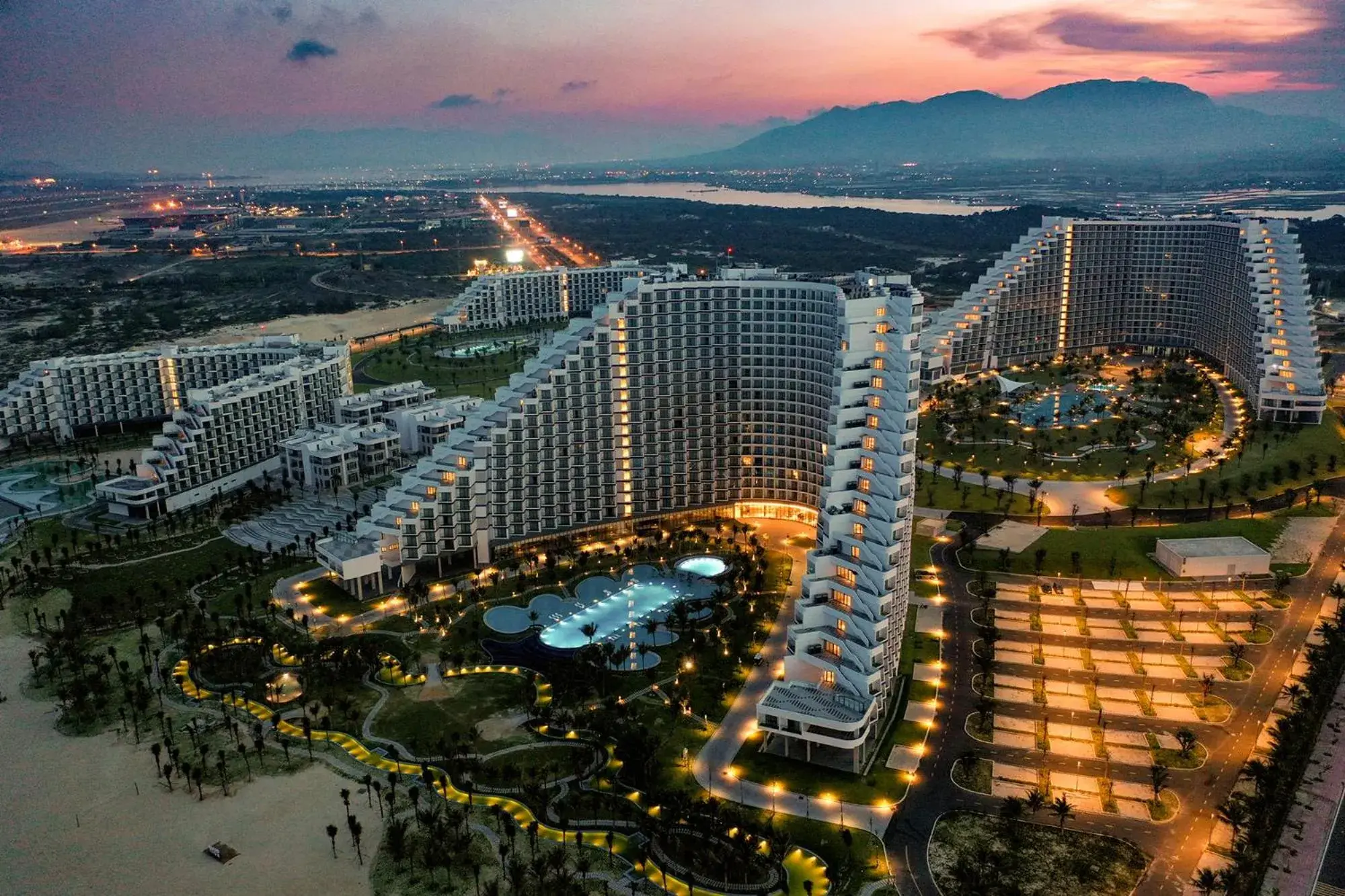 Property building in The Empyrean Cam Ranh Beach Resort Property building in The Empyrean Cam Ranh Beach Resort