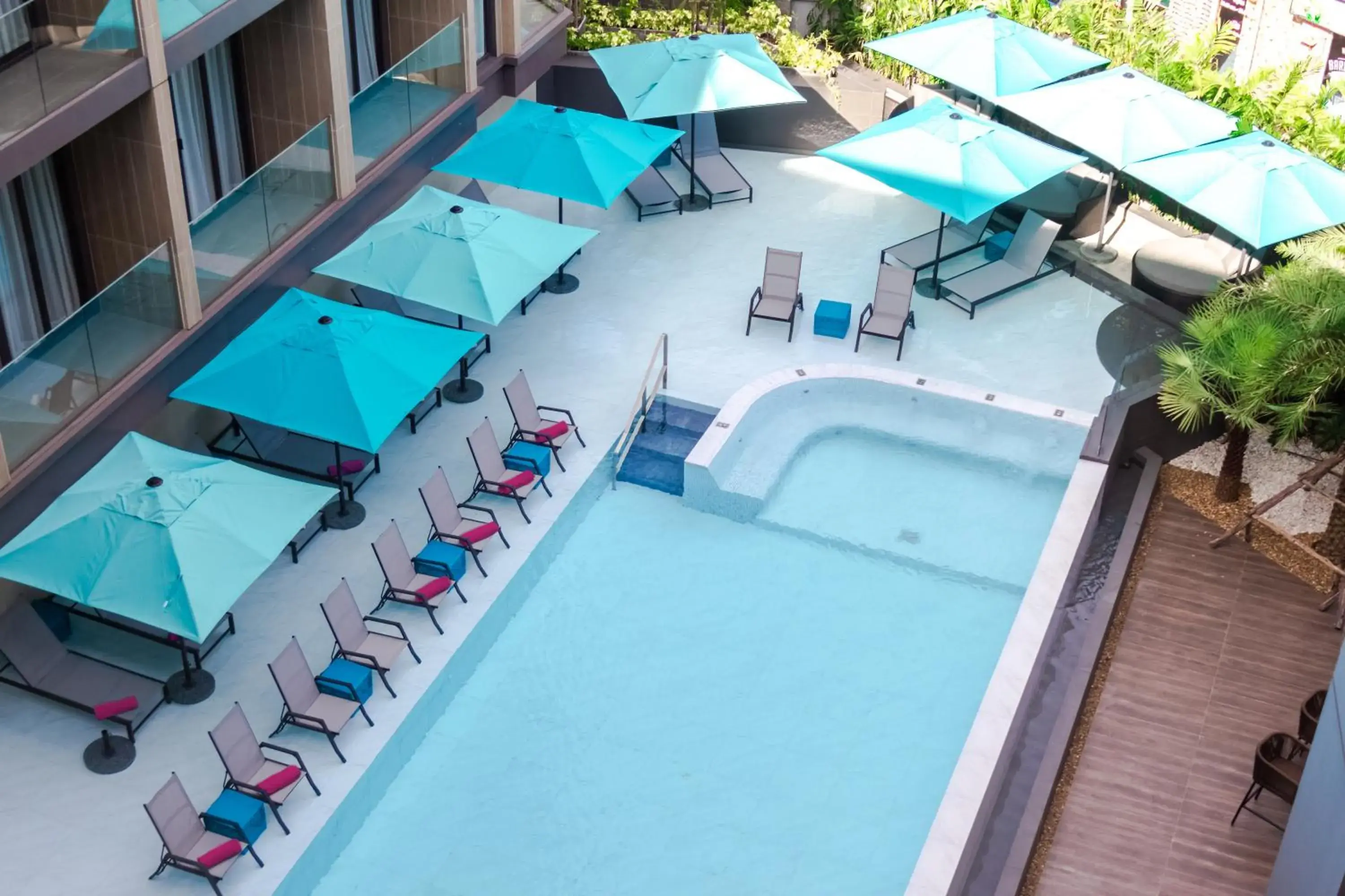 Pool view in GLOW Mira Karon Beach Pool view in GLOW Mira Karon Beach