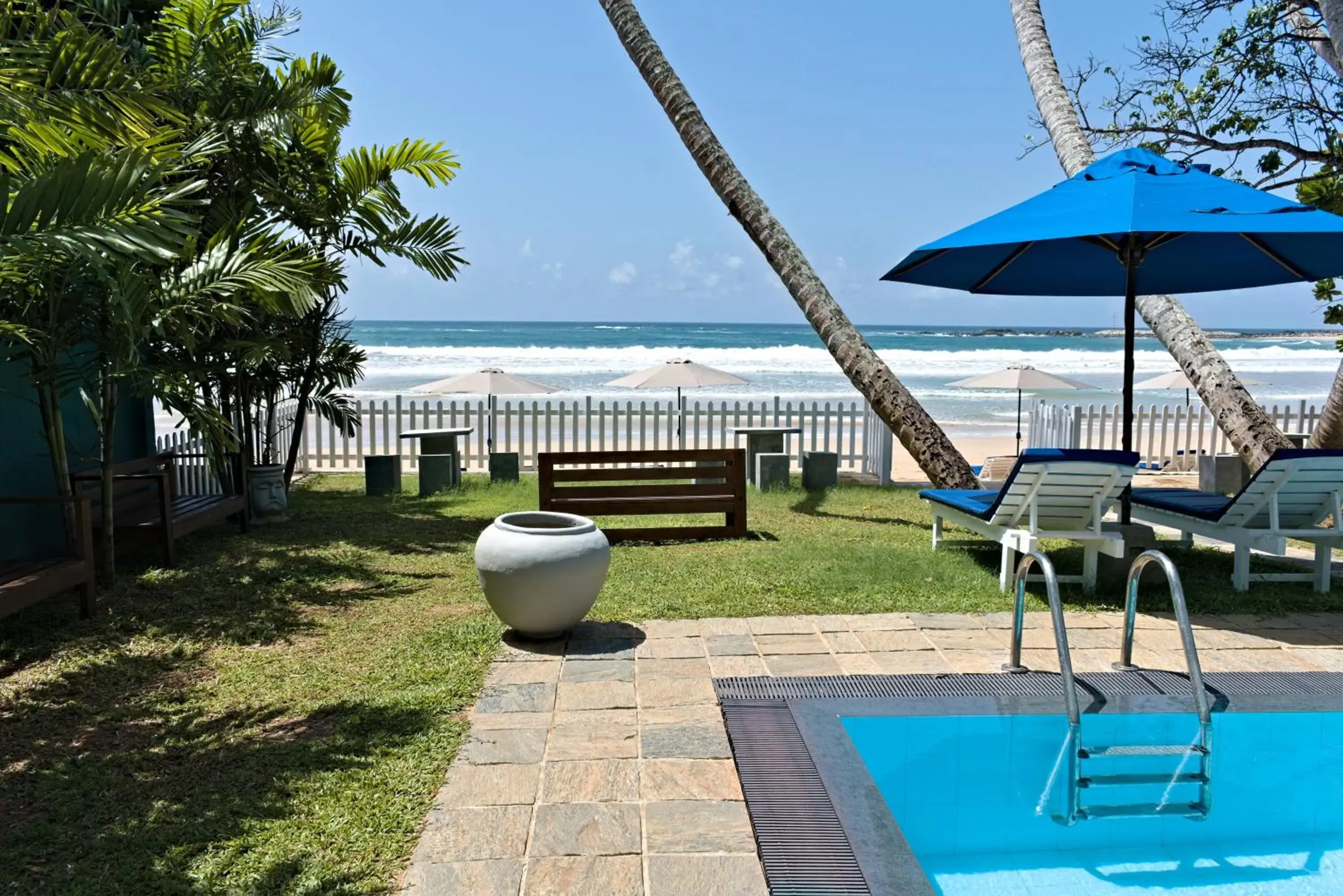 Pool view in Smeralda Resorts Dikwella Pool view in Smeralda Resorts Dikwella